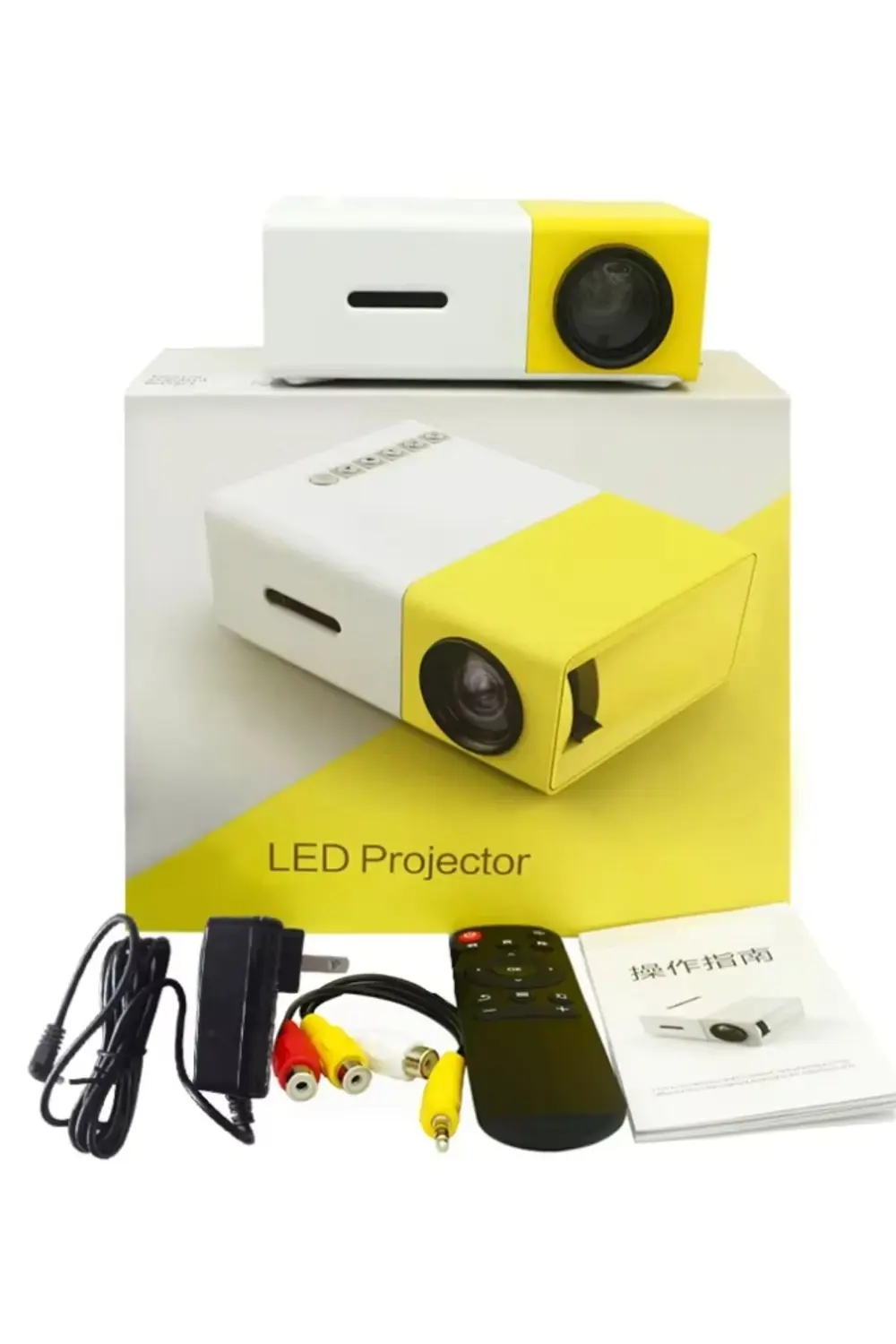 Mini LED Projeksiyon Cihazı 600 Lümen Ev Sinema Sistemi Hdmi USB