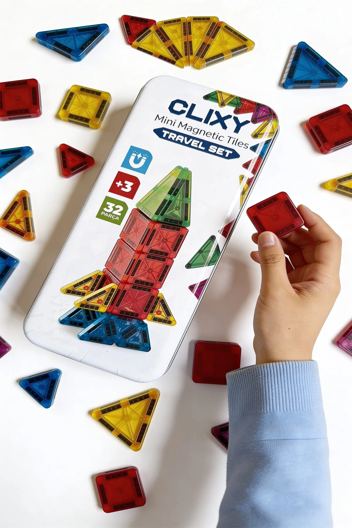 Mini Manyetik Bloklar 32 Parça Travel Set