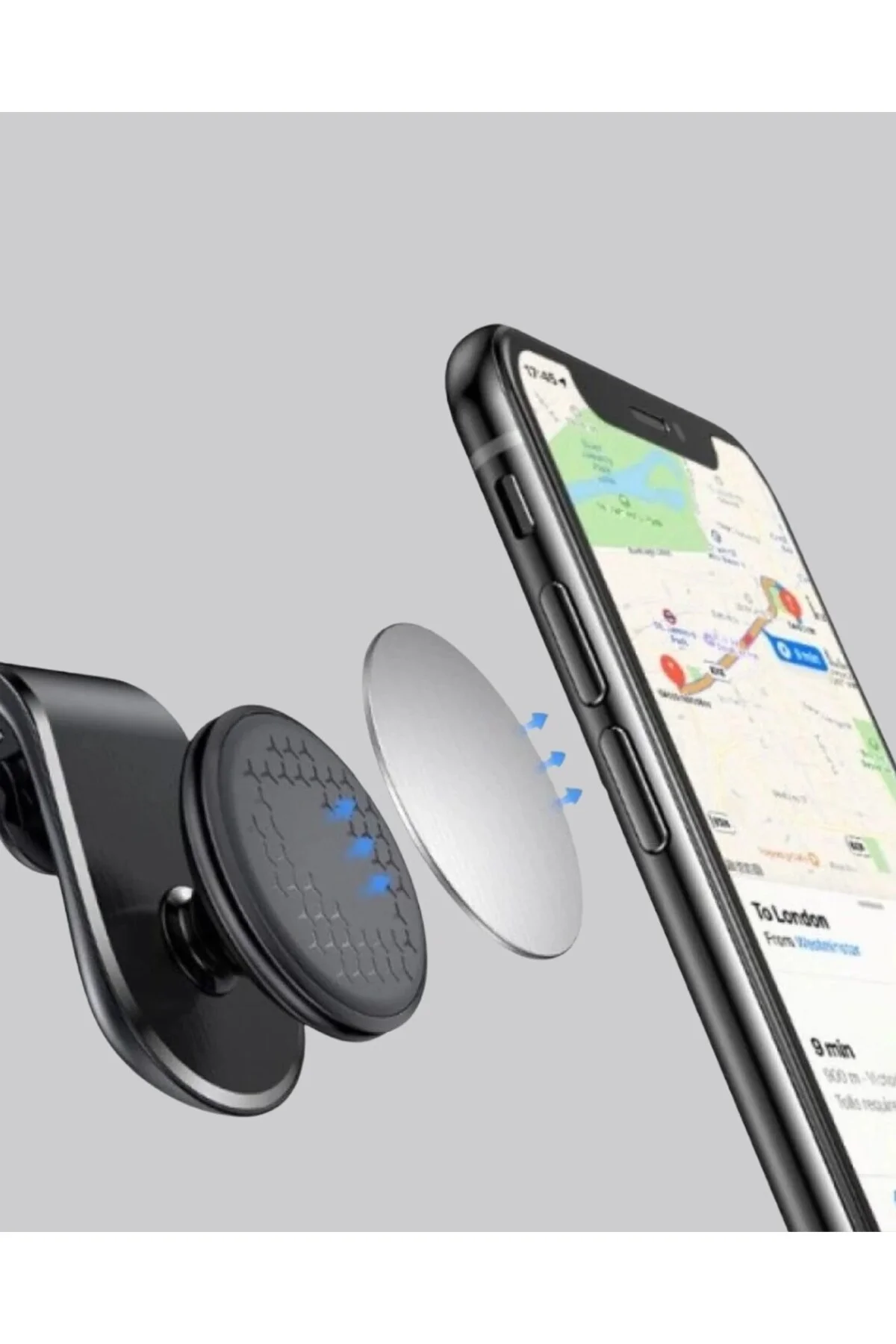 Mini Manyetikli Araç Telefon Tutucu Mini Manyetikli Araç Telefon Tutucu - Görsel 5