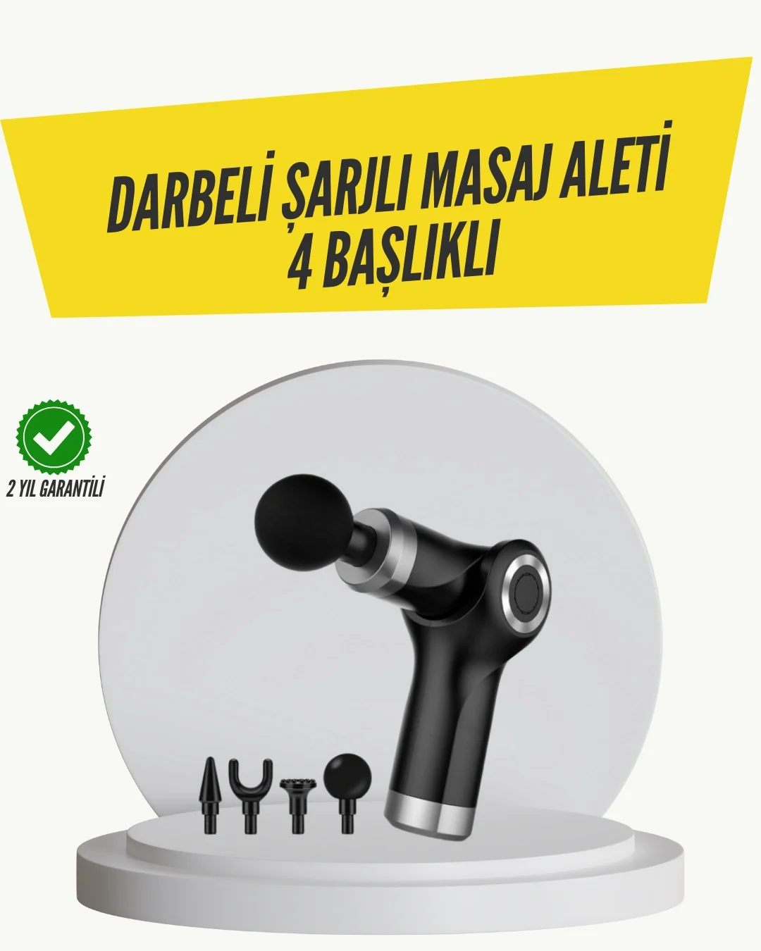 Mini Masaj Tabancası 4 Başlık 6 Hız Ayarlı Fiyatı, Yorumları ve Özellikleri