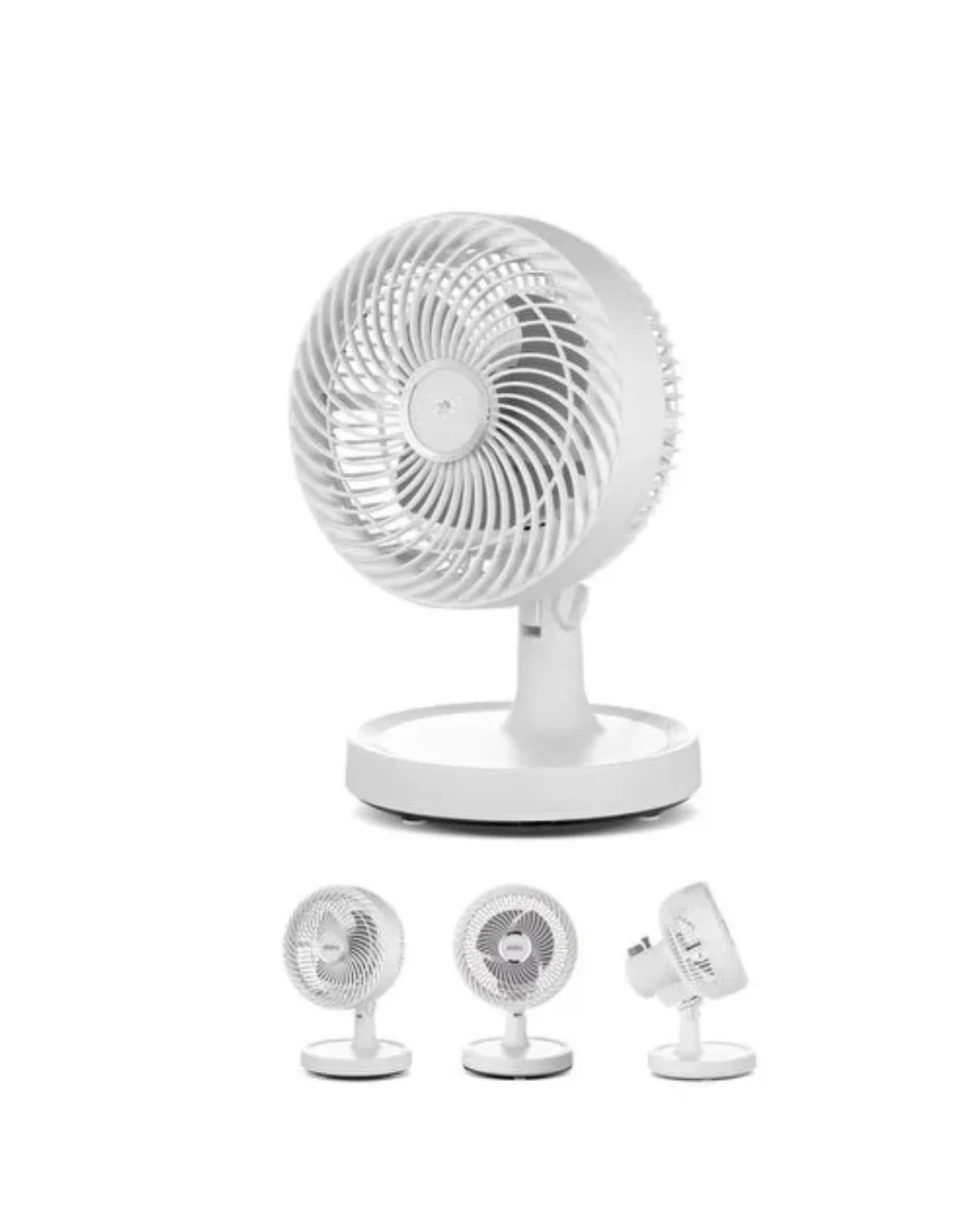 Mini Masaüstü Vantilatör Sessiz Çalışan 2 Kademeli Fan Otomatik Salınımlı
