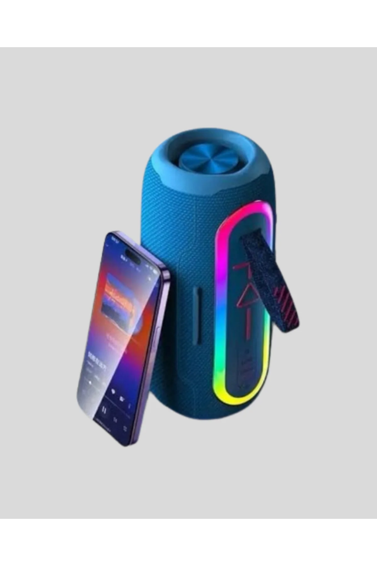 Mini Mavi Bluetooth Hoparlör Şık Görünüm ve Taşınabilir Güçlü Ses
