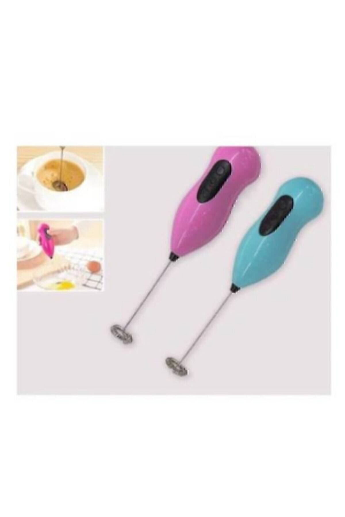 Mini Mikser Kahve Süt Köpürtücü Karıştırıcı Cappucino Mixer Pilli