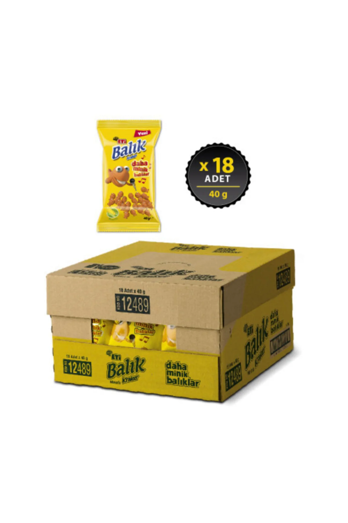 Mini Mısırlı Balık Kraker 40gr X 18 Adet Mini Mısırlı Balık Kraker 40gr X 18 Adet