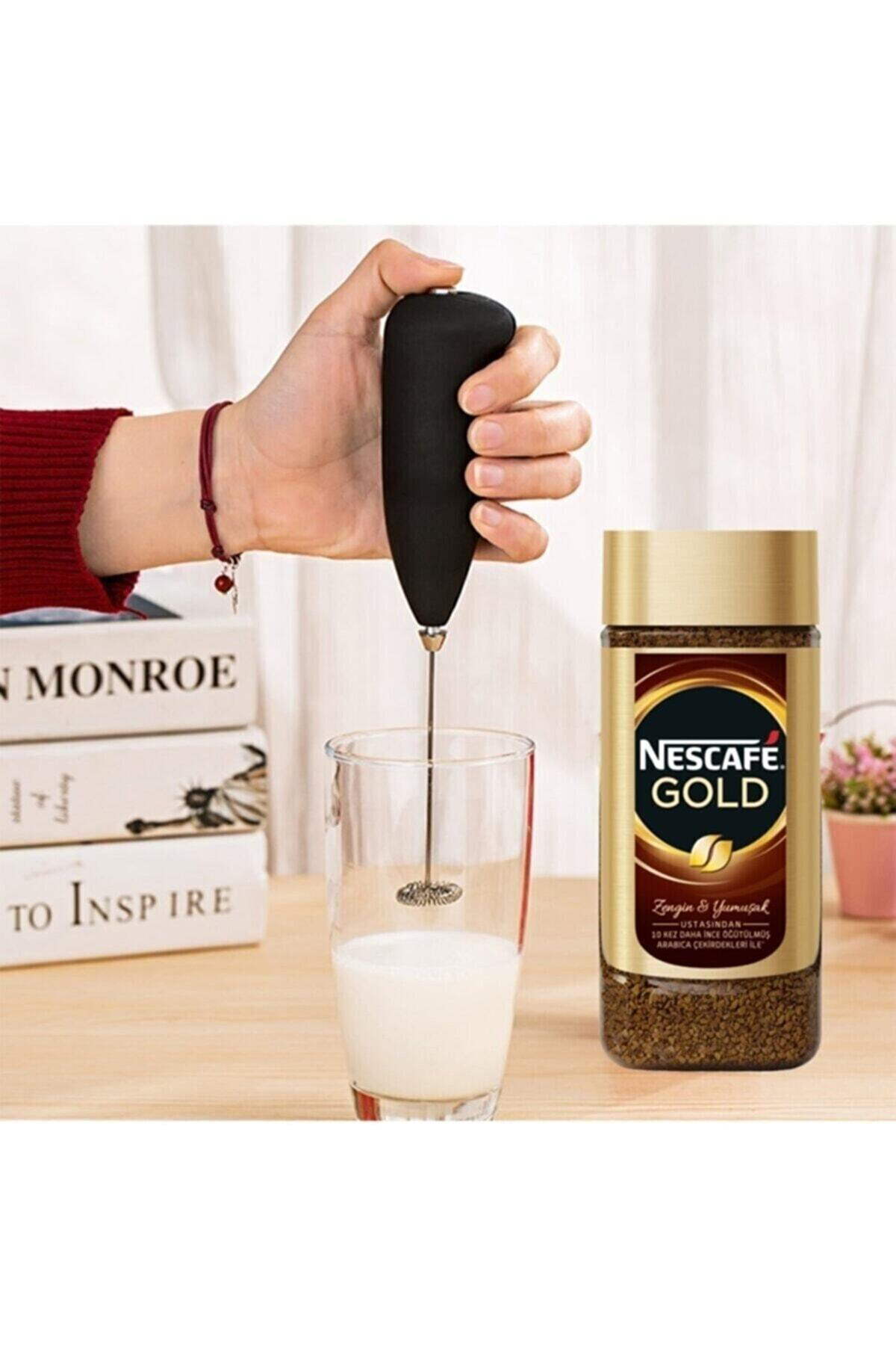 Mini Mixer Kahve Süt Köpürtücü Karıştırıcı Cappucino Mikser