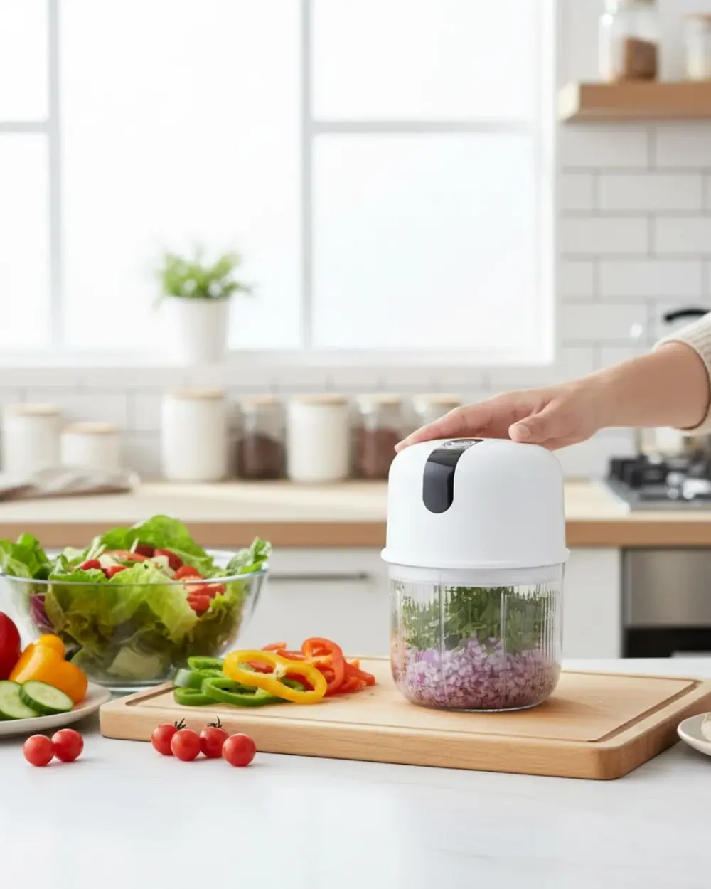 Mini Mutfak Robotu Sarımsak ve Sebze Doğrayıcı
