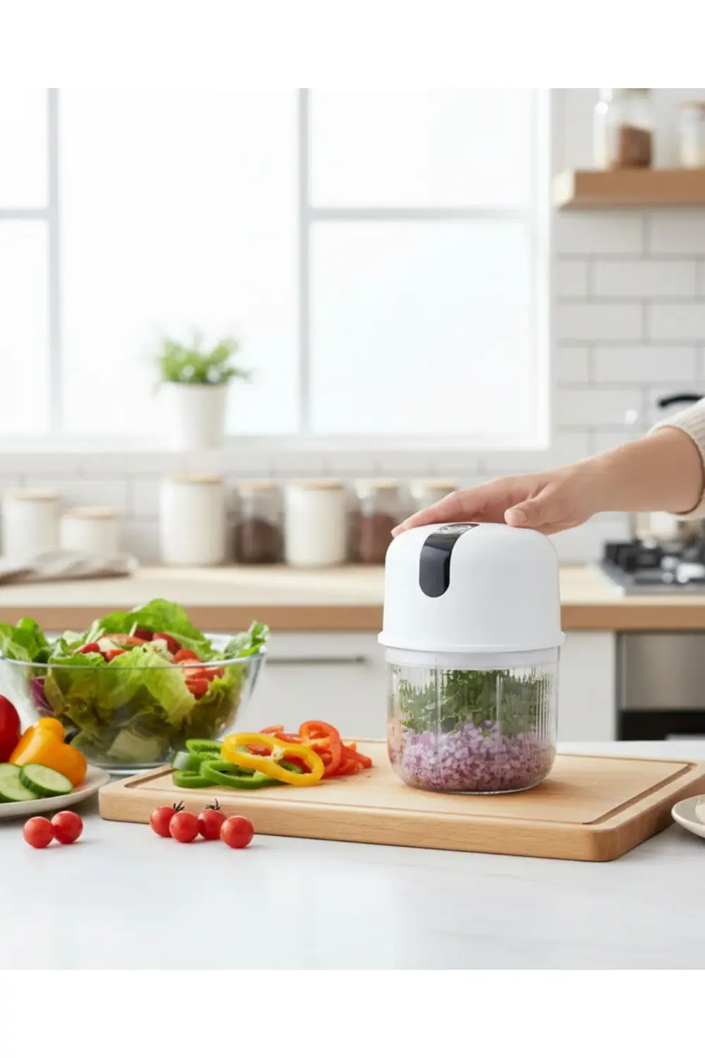 Mini Mutfak Robotu Sarımsak ve Sebze Doğrayıcı