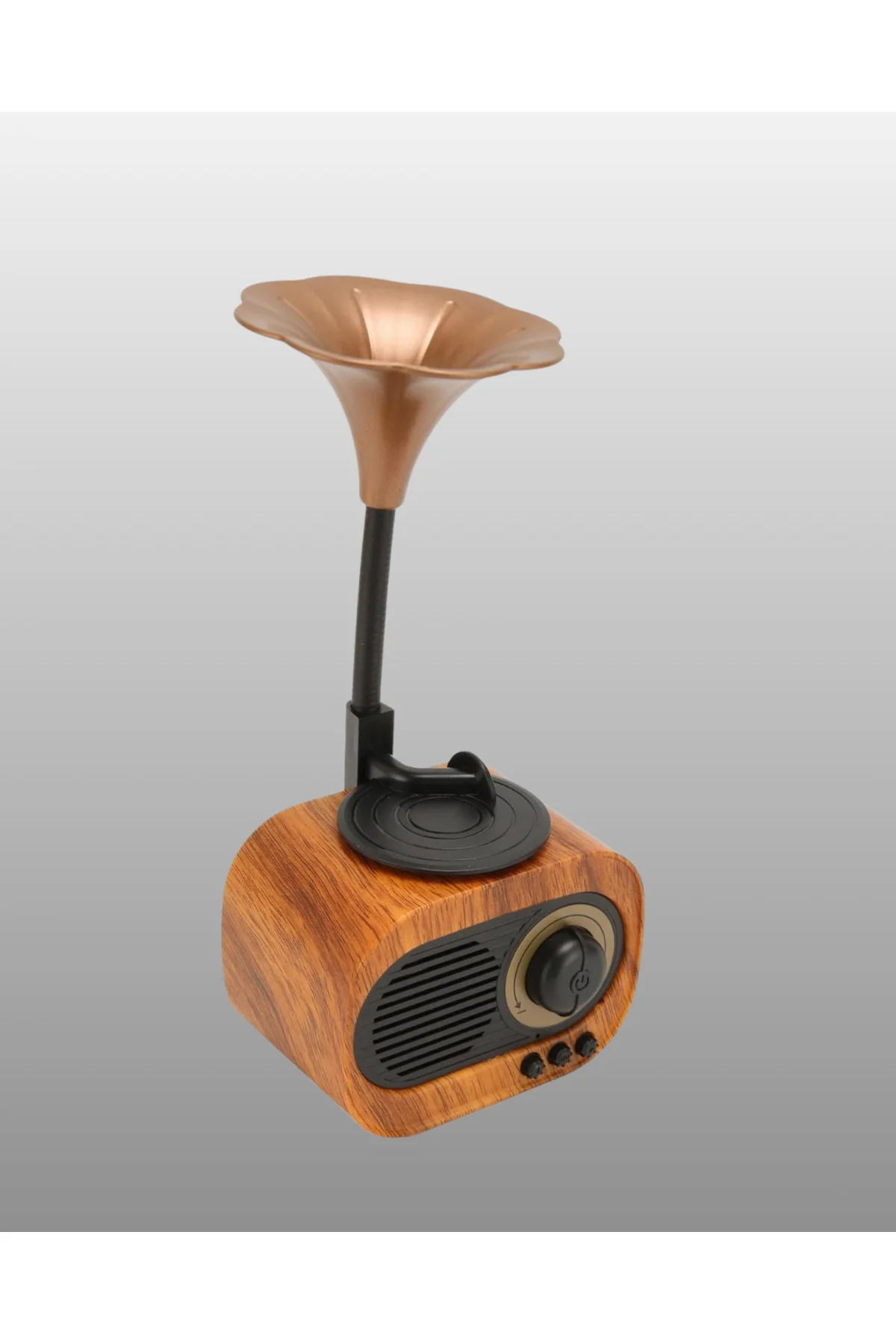 Mini Nostaljik Bluetooth Hoparlör FM Radyo 8 Saat Batarya