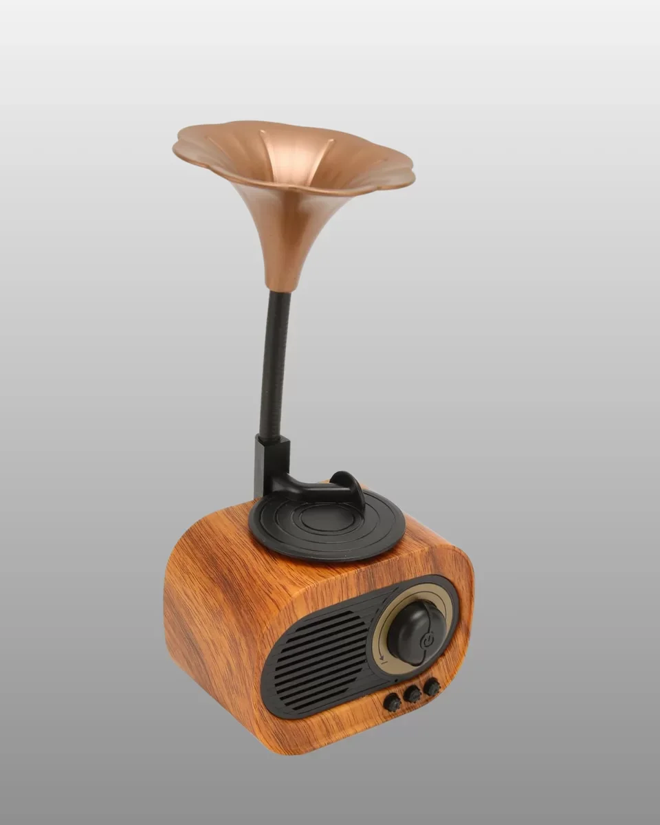 Mini Nostaljik Bluetooth Hoparlör FM Radyo - Yeni Nesil