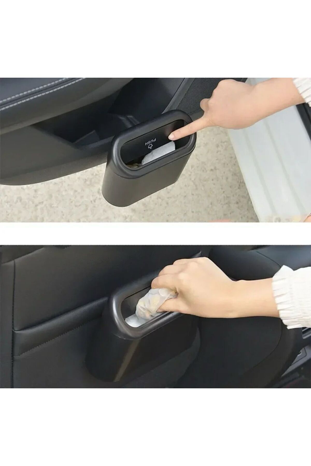 Minİ Oto Araç İçi Çöp Kovası Kutusu Ofis Çöp Kovası Portatif Taşı