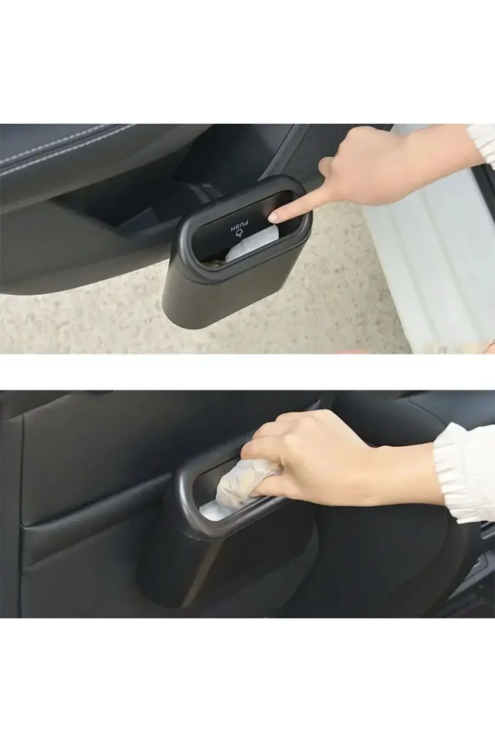 Minİ Oto Araç İçi Çöp Kovası Kutusu Ofis Çöp Kovası Portatif Taşı