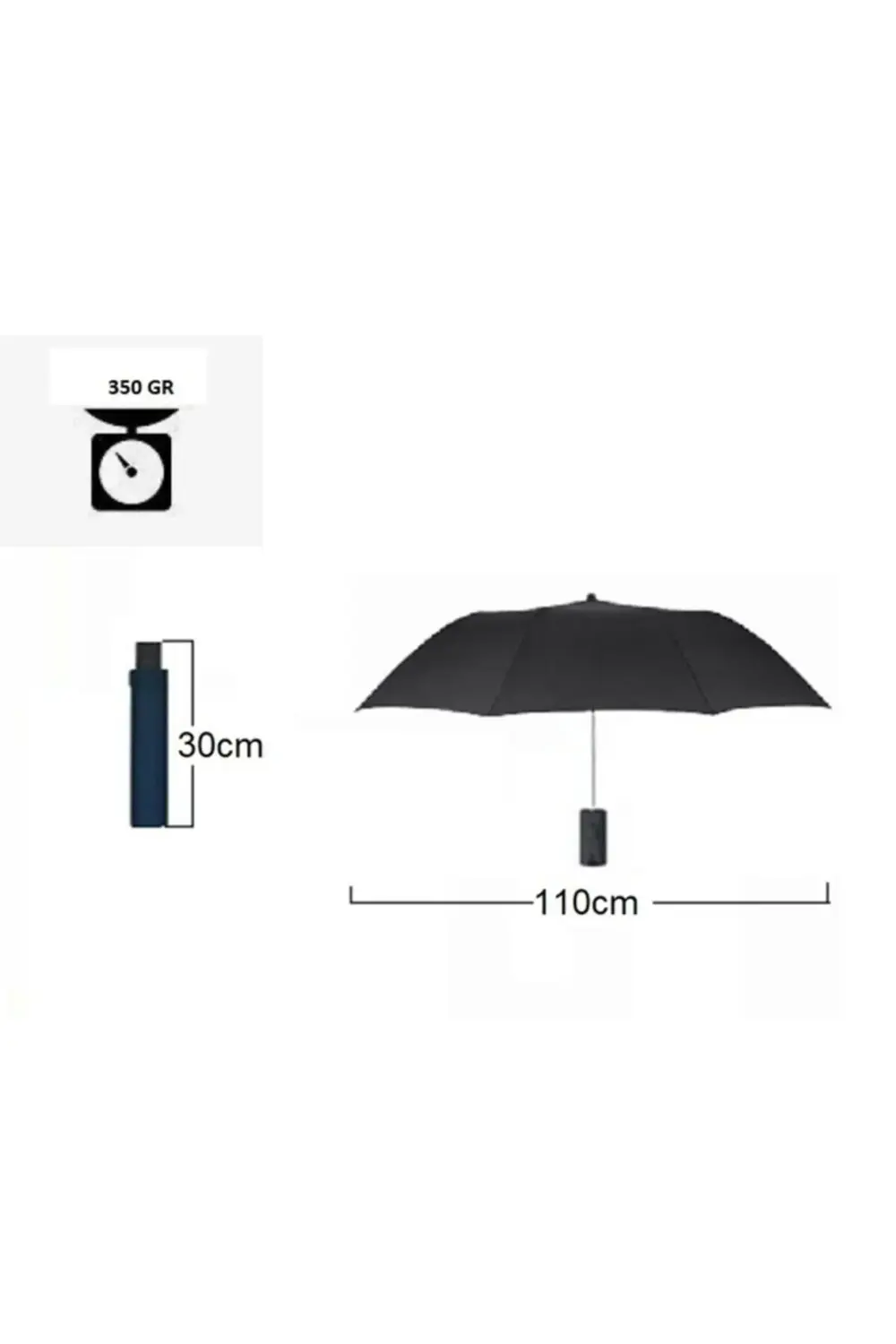 Mini Otomotik Erkek Şemsiye
