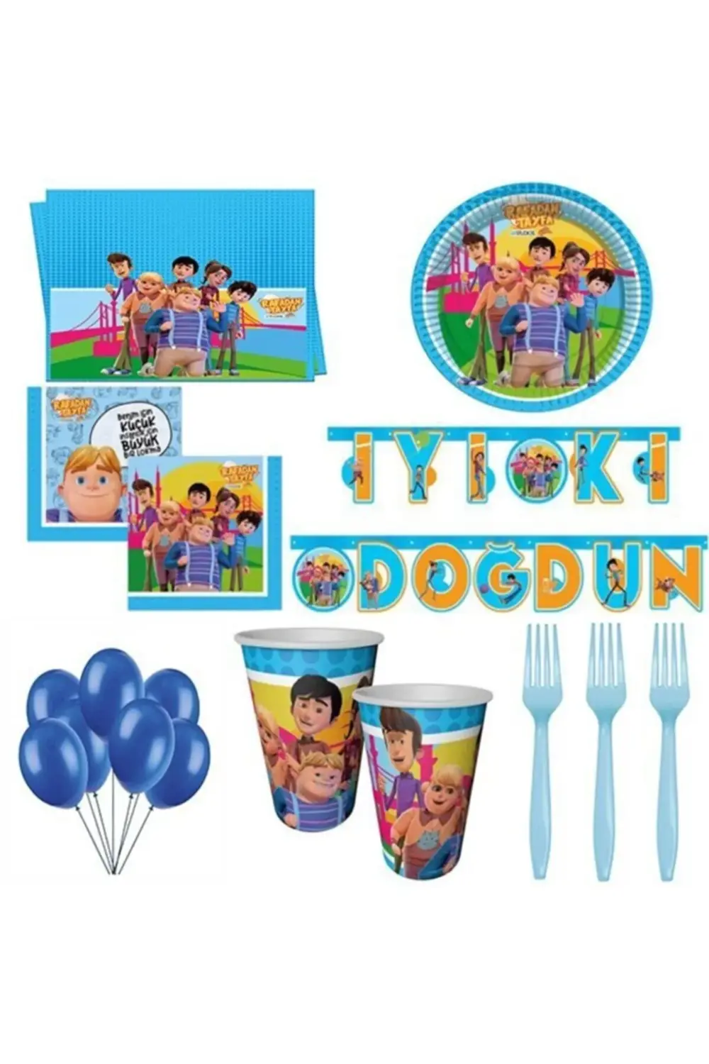 Mini Party Store Rafadan Tayfa Parti Seti 8 Kişilik