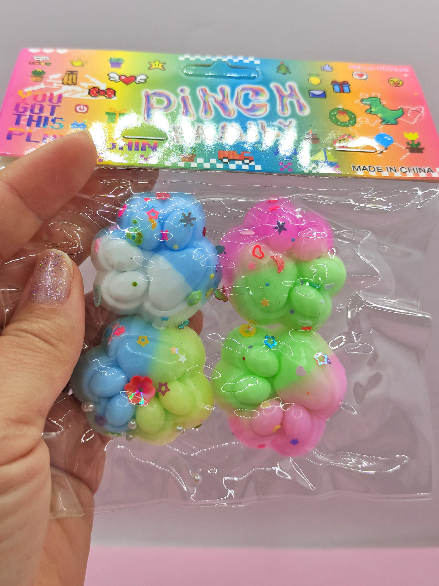 Limmy Mini Pati Taba Squishy Kedi Pati Sikma 3,5 Cm Pullu Pati Sukuşi -