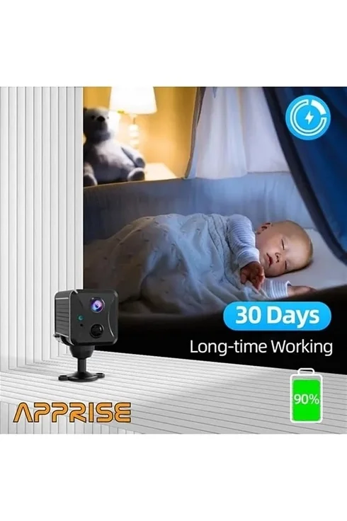 Mini Pır Sensörlü Algılamalı Sesli Konuşmalı 1080p Hd Wifi Kamera Mini Pır Sensörlü Algılamalı Sesli Konuşmalı 1080p Hd Wifi Kamera