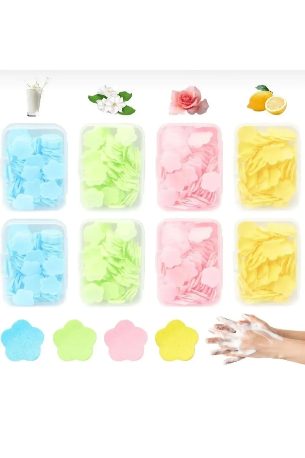 Mini Pratik Taşınabilir Çeşitli Kokulu Sihirli Sabun
100 Adet Min