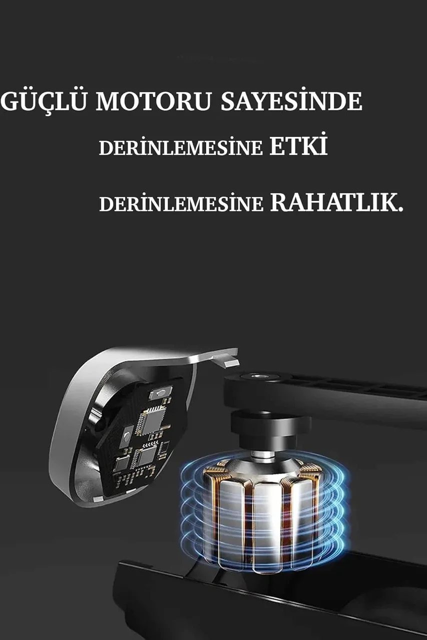 Mini Profesyonel Şarjlı Masaj Aleti 4 Başlıklı Kh-800 5224