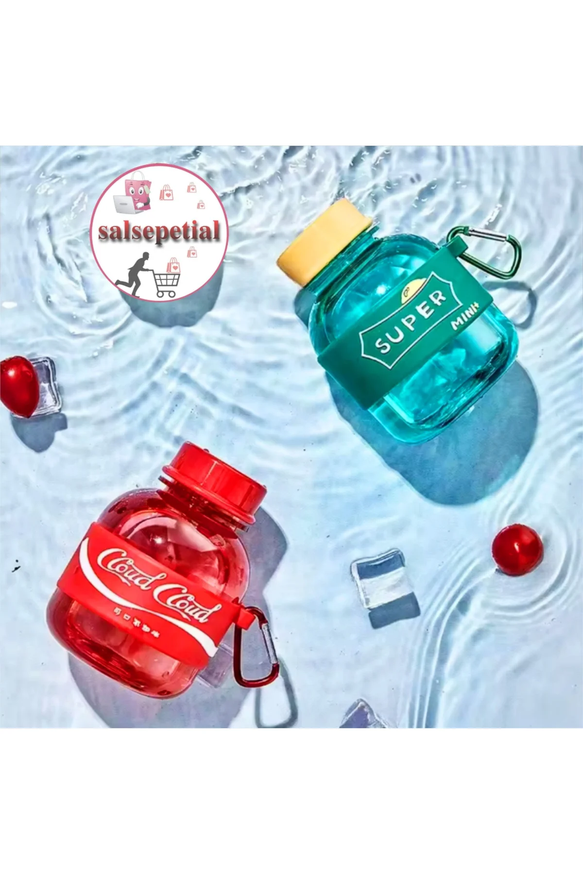Mini Renkli Su Şişesi 350ml Figürlü Renkli Mini Suluk Matara 350m