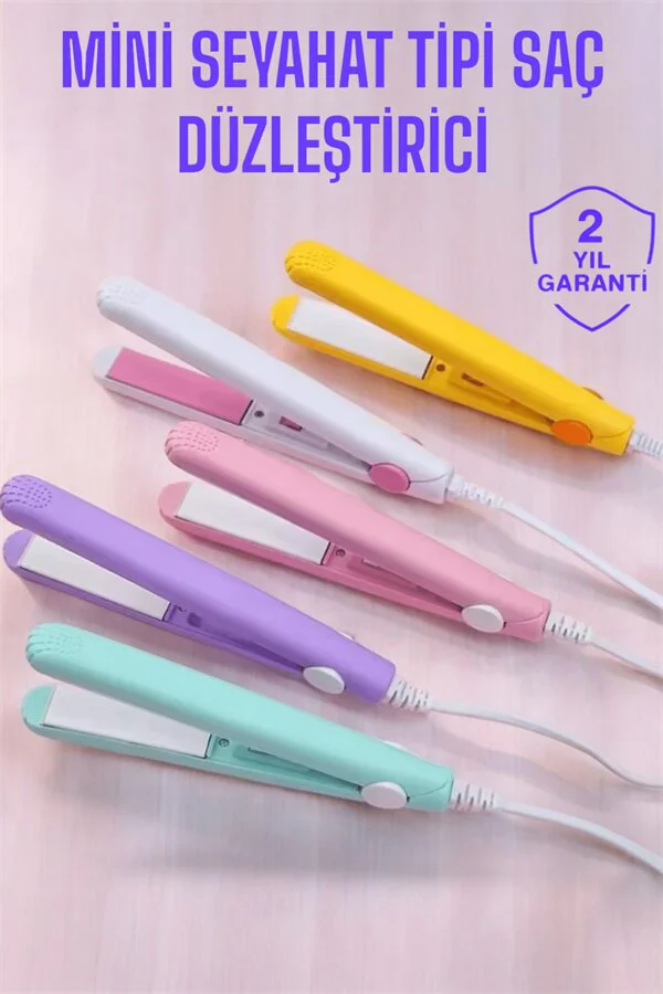 Mini Saç Düzleştirici - Seyahat Dostu Seramik Kaplama 16cm