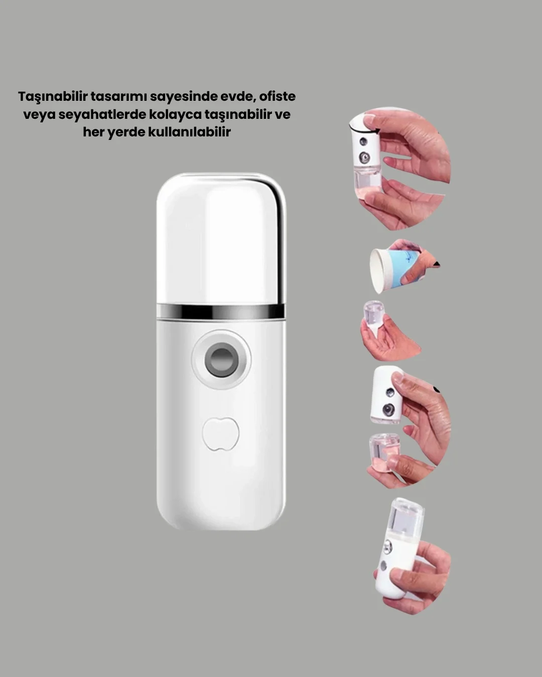 Mini Şarjlı Buhar Nemlendirici – Taşınabilir, Enerji Tasarruflu, Kablosuz Kullanım Yeni Nesil Fiyatı, Yorumları ve Özellikleri