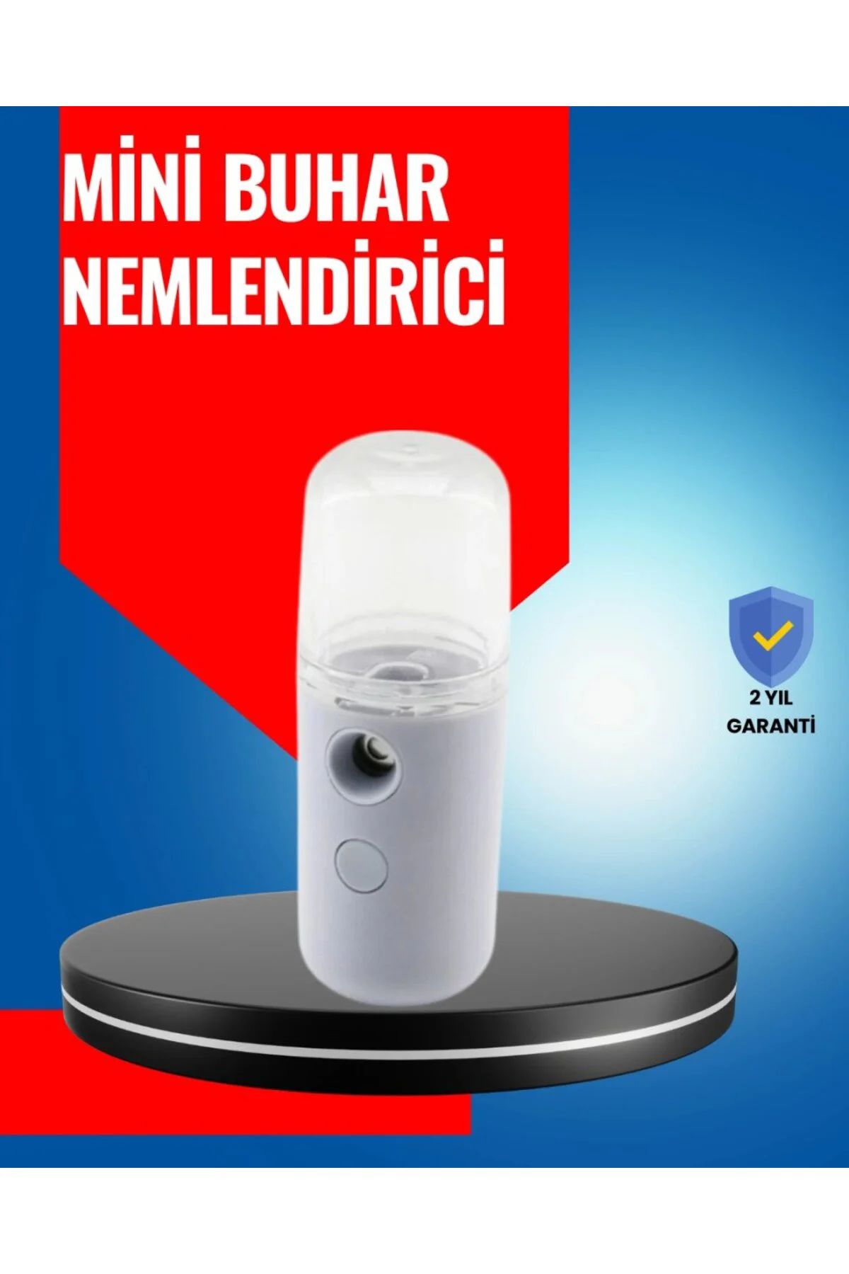 Mini Şarjlı Buhar Nemlendirici – Taşınabilir, Enerji Tasarruflu, 