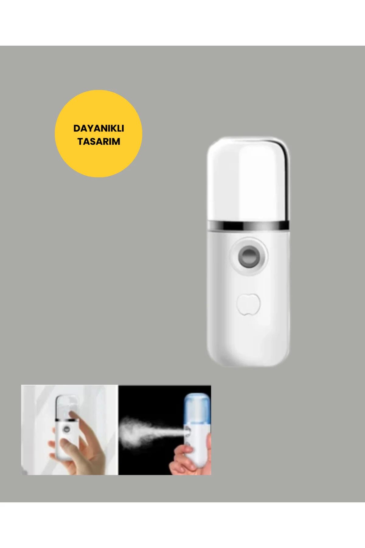 Mini Şarjlı Buhar Nemlendirici – Taşınabilir, Enerji Tasarruflu, Kablosuz Kullanım