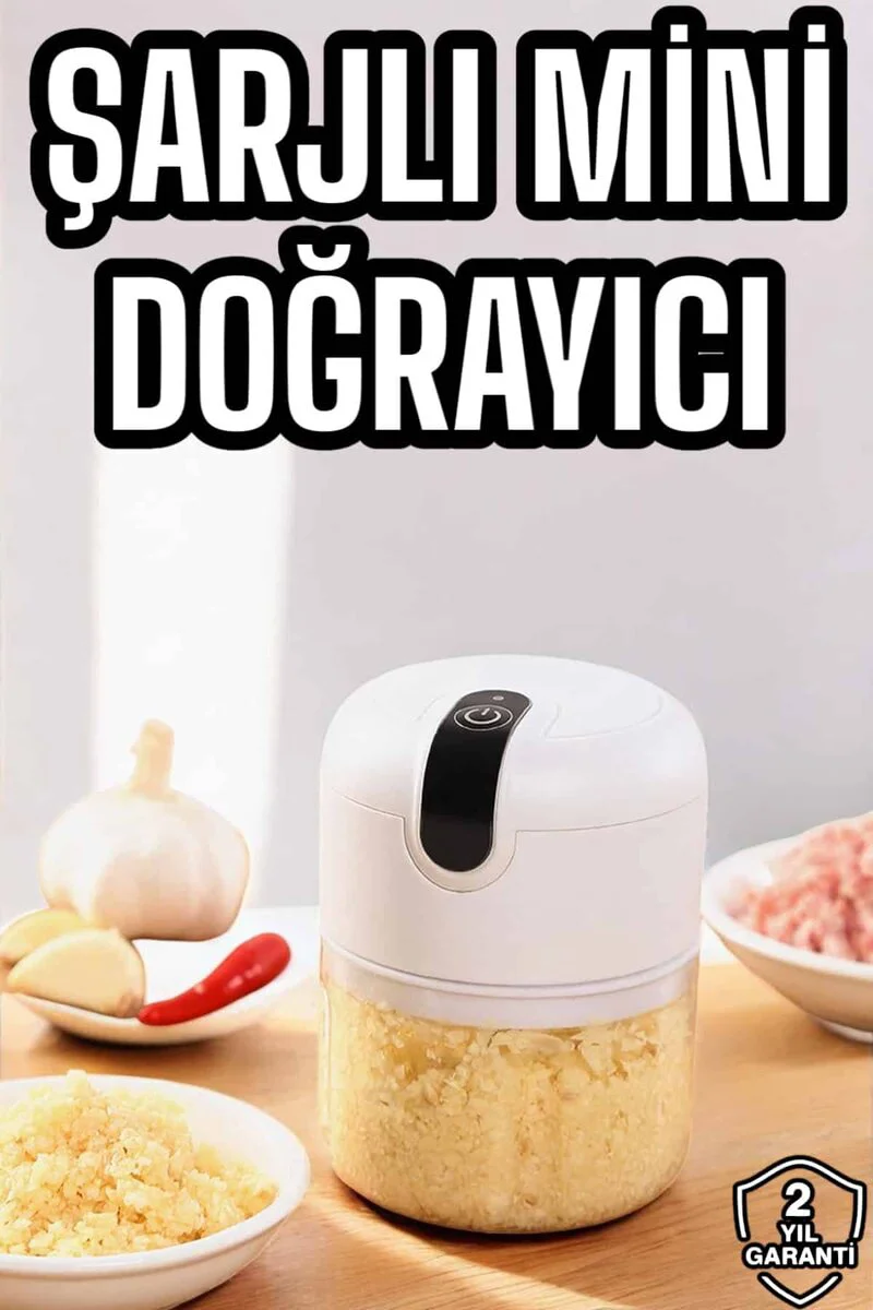 Mini Şarjlı Doğrayıcı Rondo - 250ml USB Portatif Blender