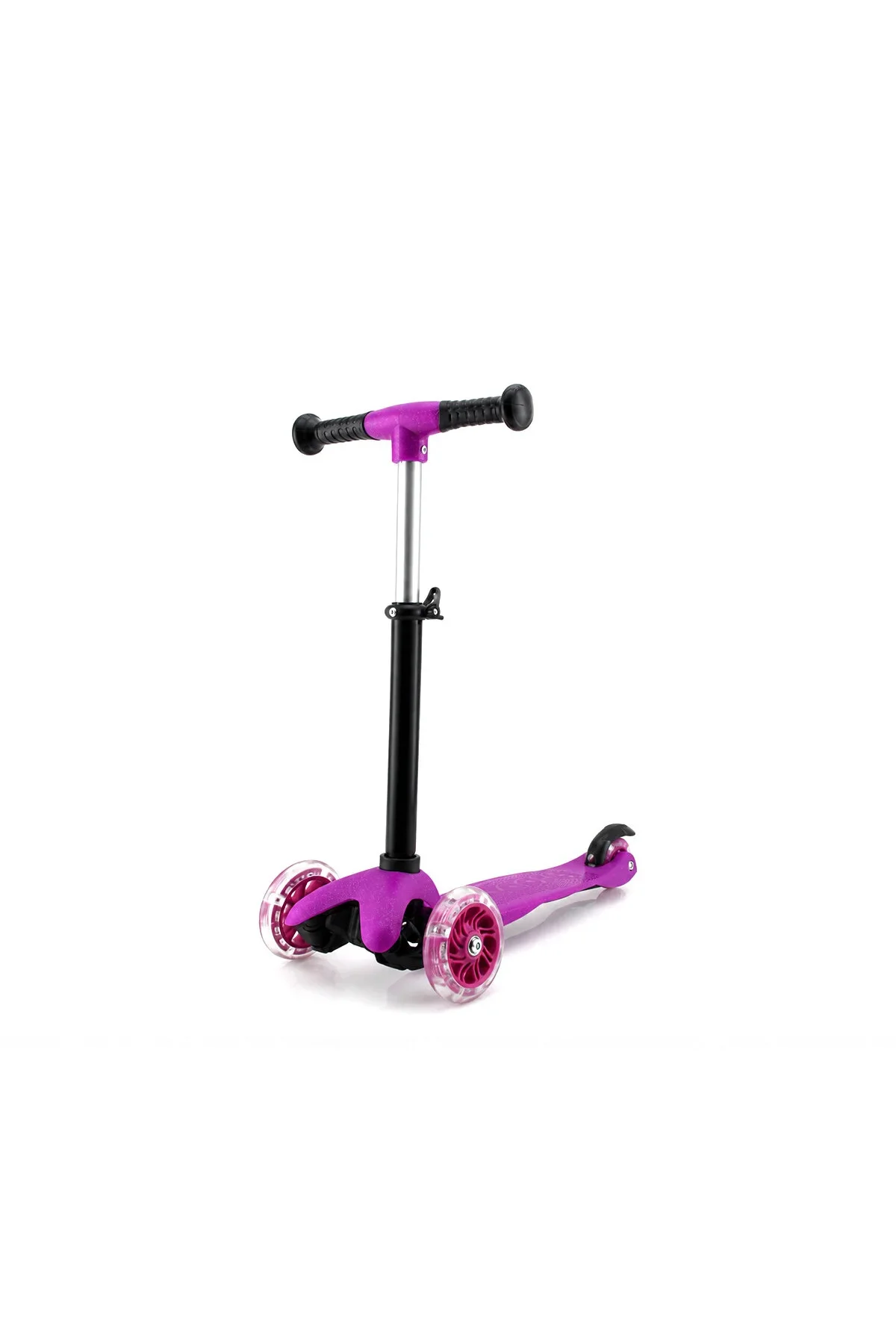Mını Scooter Rıden Shıne Işıklı Scooter 55X57-64-71CM Fosforlu Renkli +2 Yaş - 40KG Max Taşıma Herha