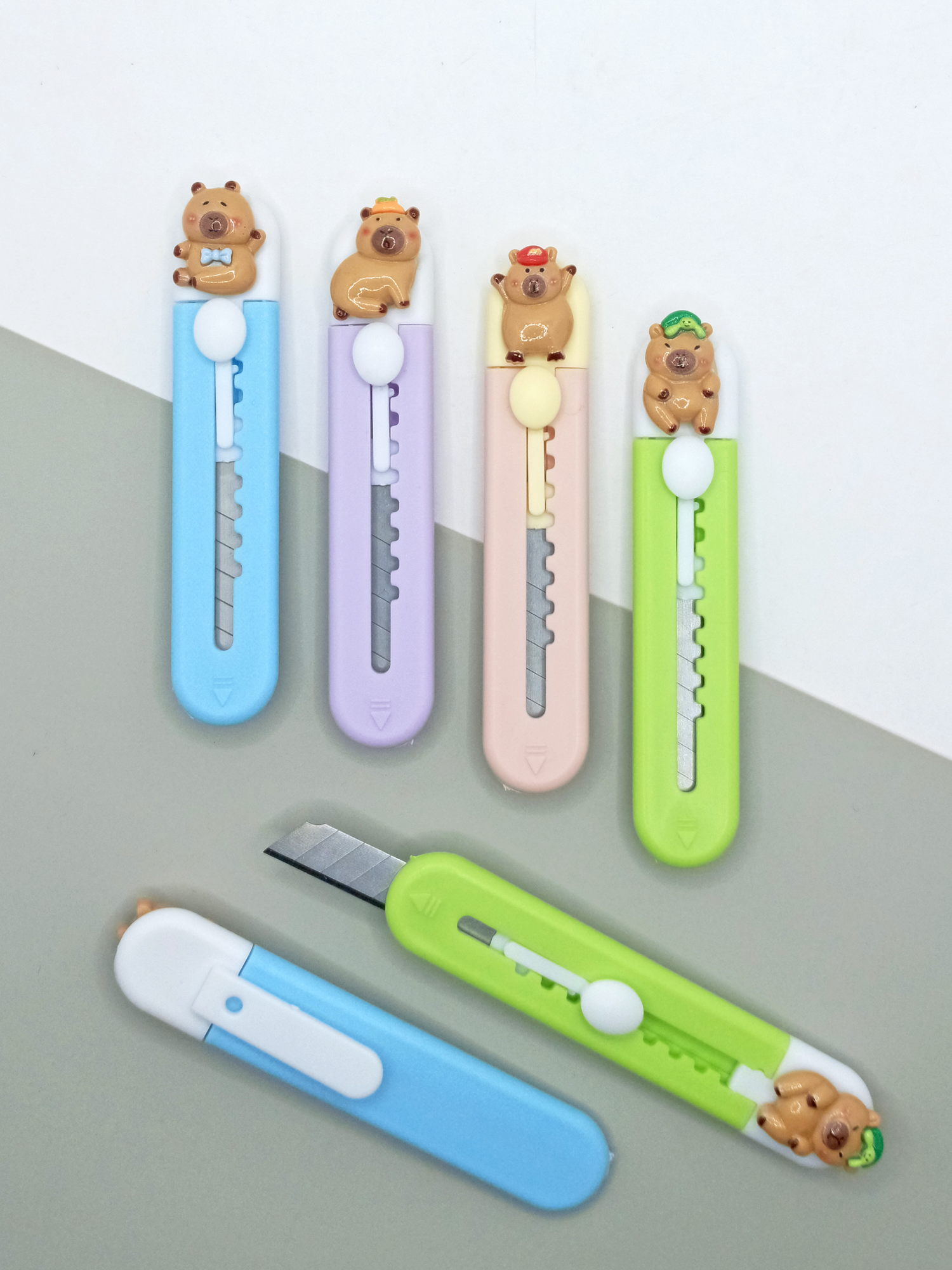 Limmy Mini Şekilli Falçata Maket Biçaği - Capybara Yeşil