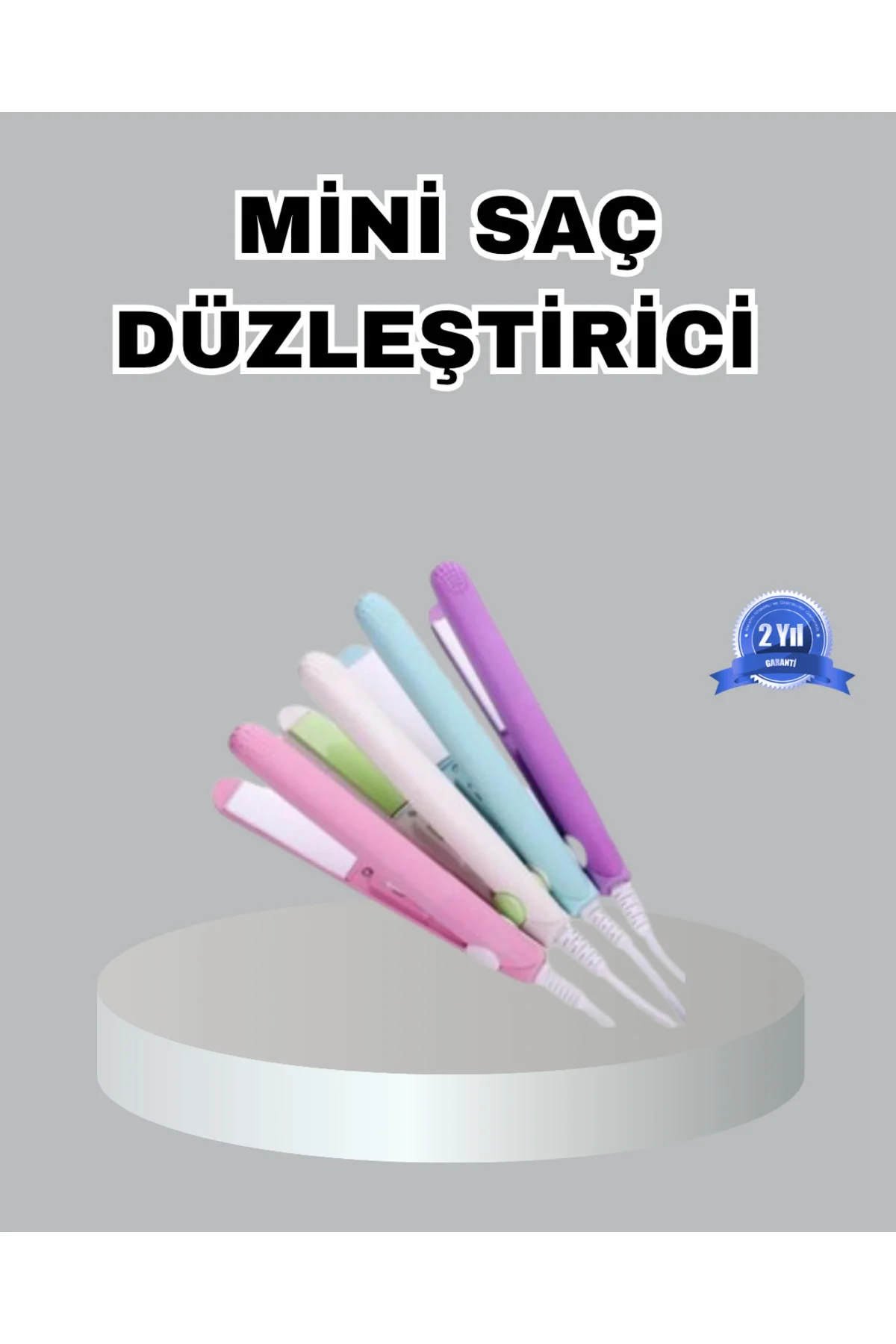 Mini Seramik Saç Düzleştirici – Kompakt Boy, 180°C Hızlı Isınma, 