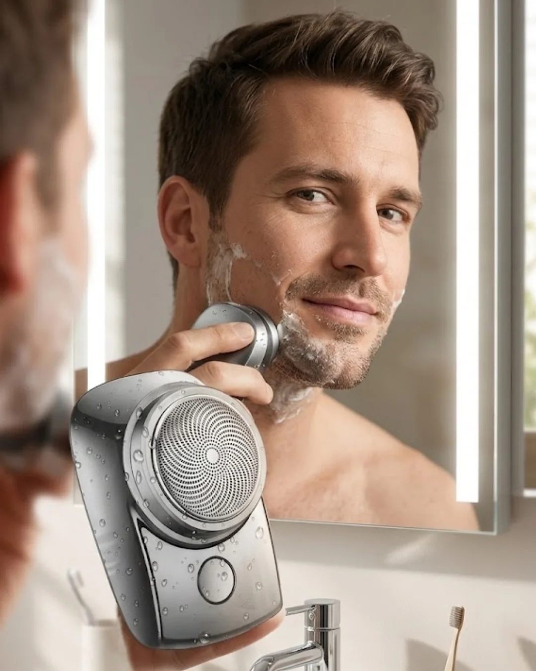 Mini Shaver Sıfır Sakal Taşınabilir Şarjlı Tıraş Makinesi IPX6 Korumalı USB