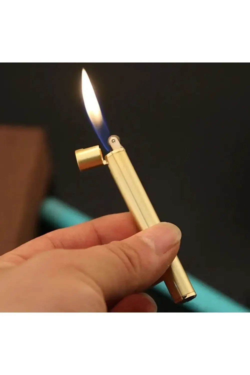 Mini  Stil Lüx Çakmak Taşınabilir Doldurulabilir Gazlı Lüx