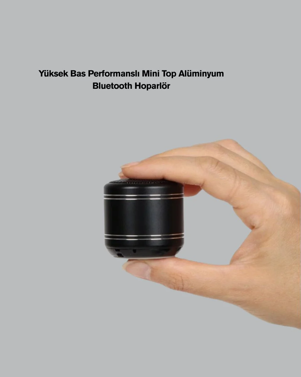 Mini Silindir Kablosuz Hoparlör Güçlü Ses 4W Bas + TWS Senkron Özellik
