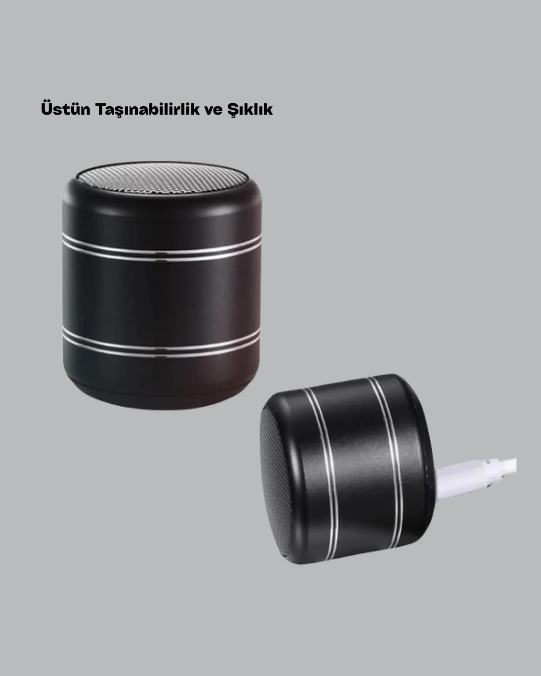Mini Silindir Kablosuz Hoparlör Güçlü Ses 4W Bas + TWS Senkron Özellik Fiyatı, Yorumları ve Özellikleri