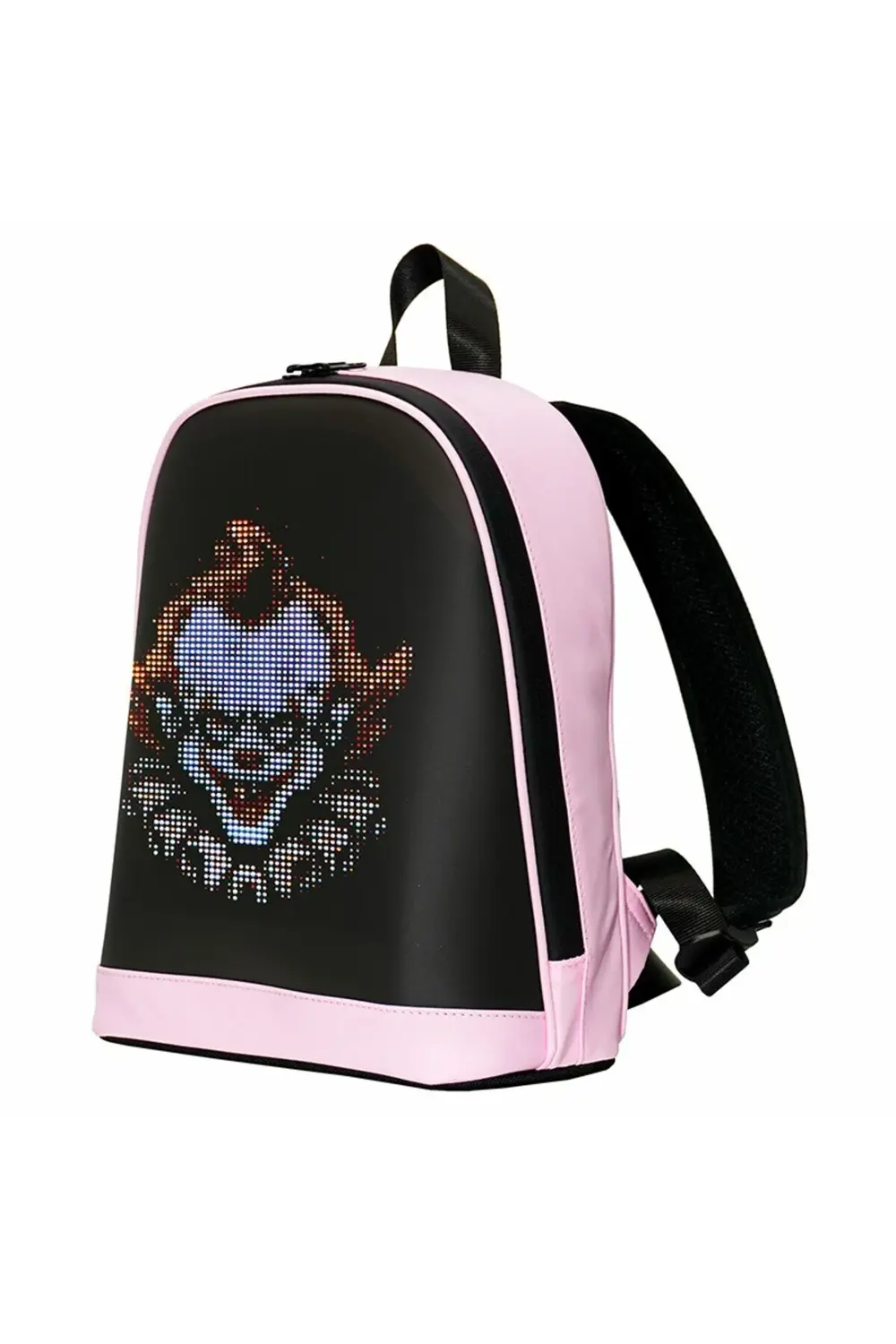 MİNİ SMART BAG Pembe Led Ekranlı Sırt Çantası, Motorcu Çantası