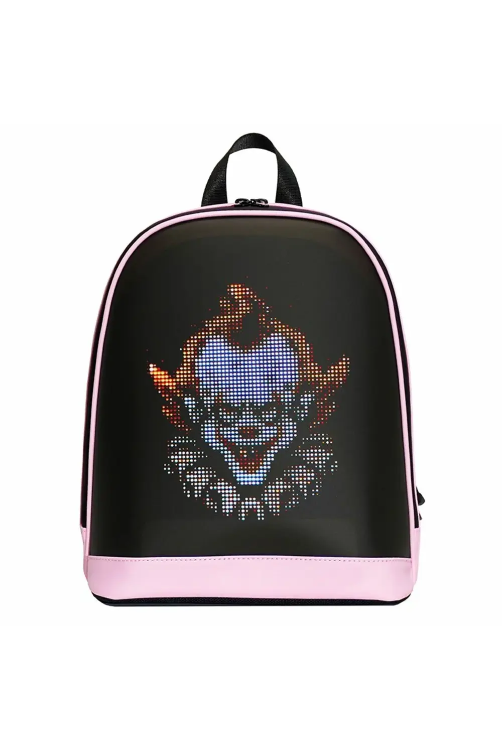 MİNİ SMART BAG Pembe Led Ekranlı Sırt Çantası, Motorcu Çantası