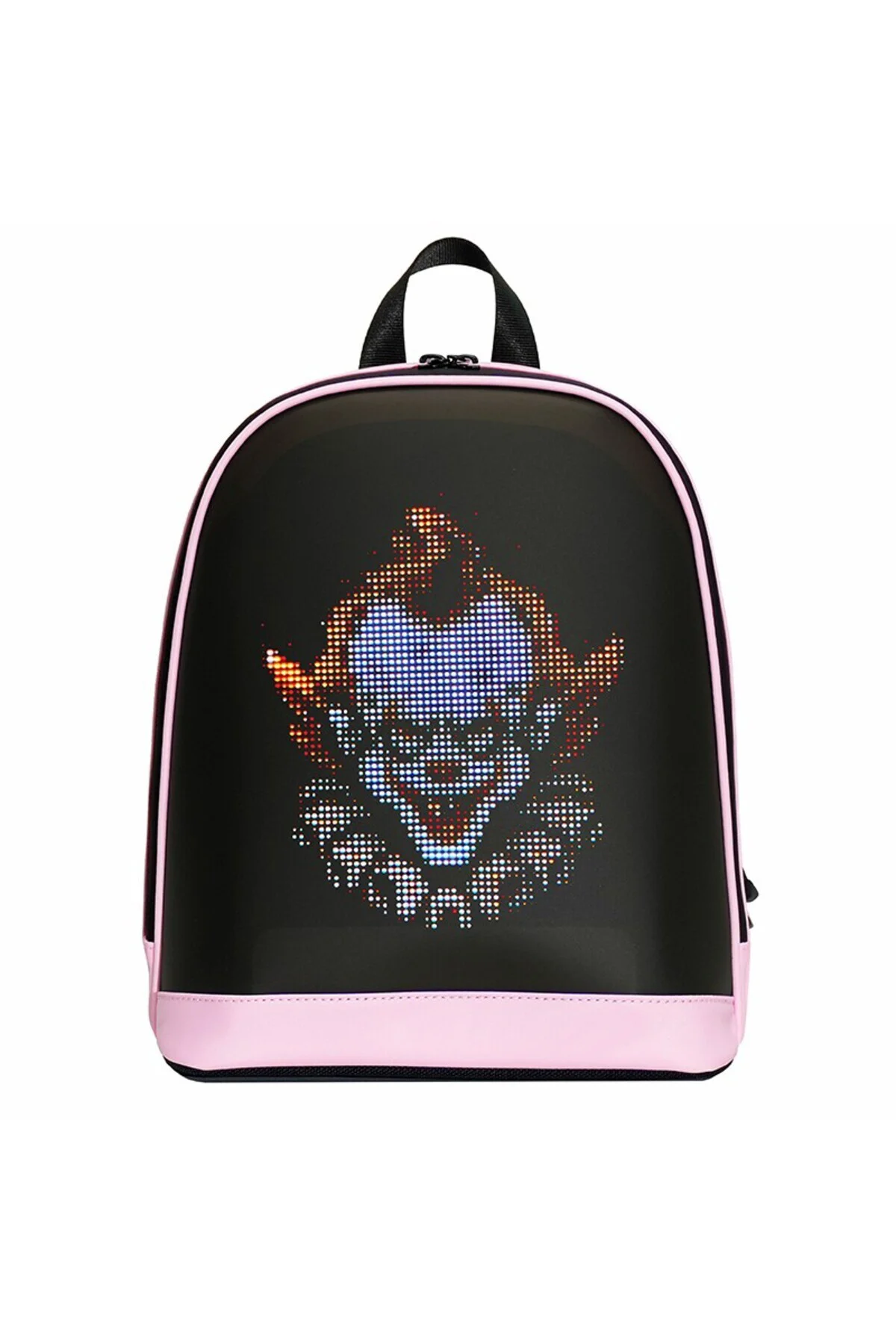 MİNİ SMART BAG Pembe Led Ekranlı Sırt Çantası, Motorcu Çantası