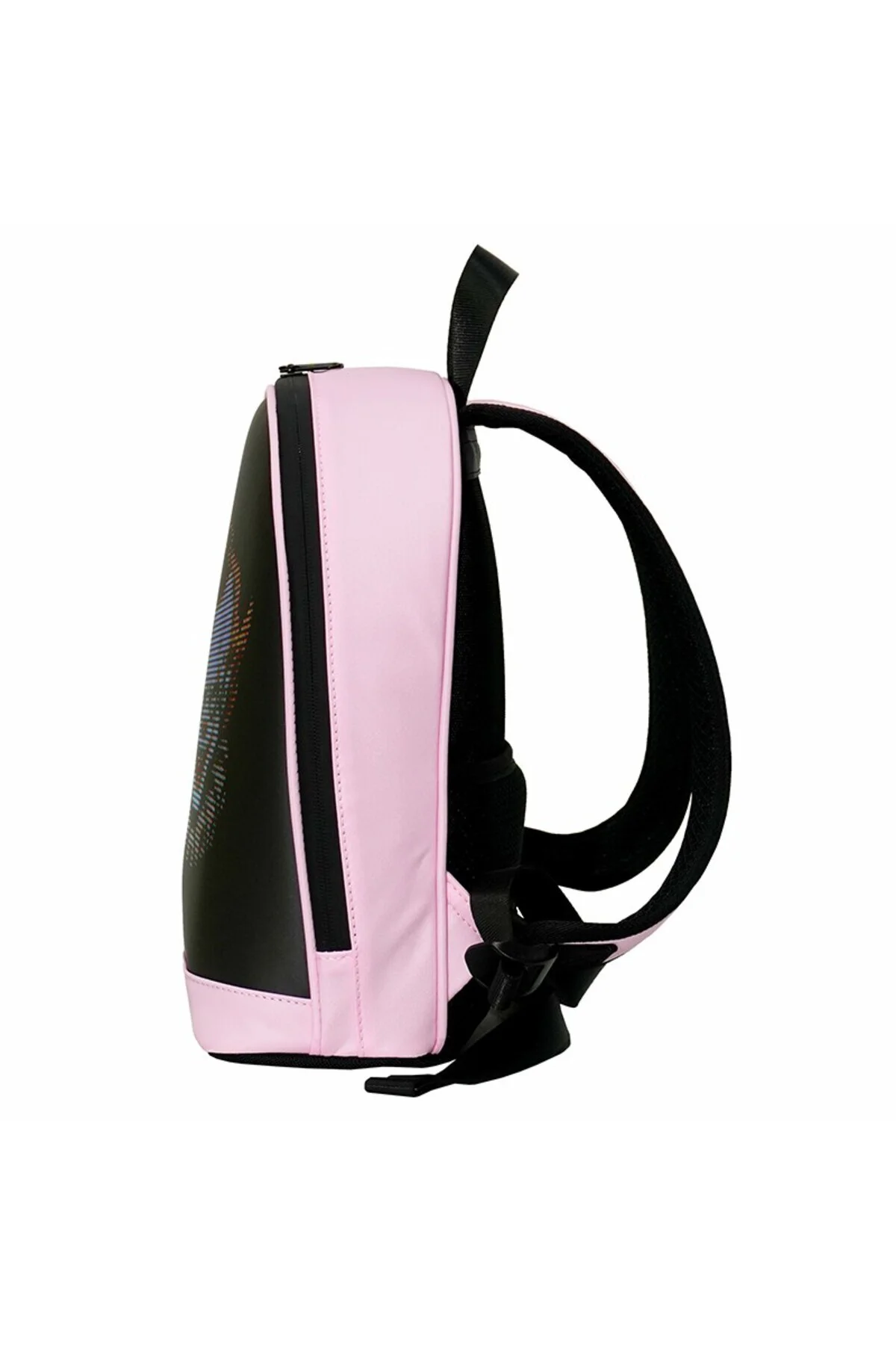 MİNİ SMART BAG Pembe Led Ekranlı Sırt Çantası, Motorcu Çantası