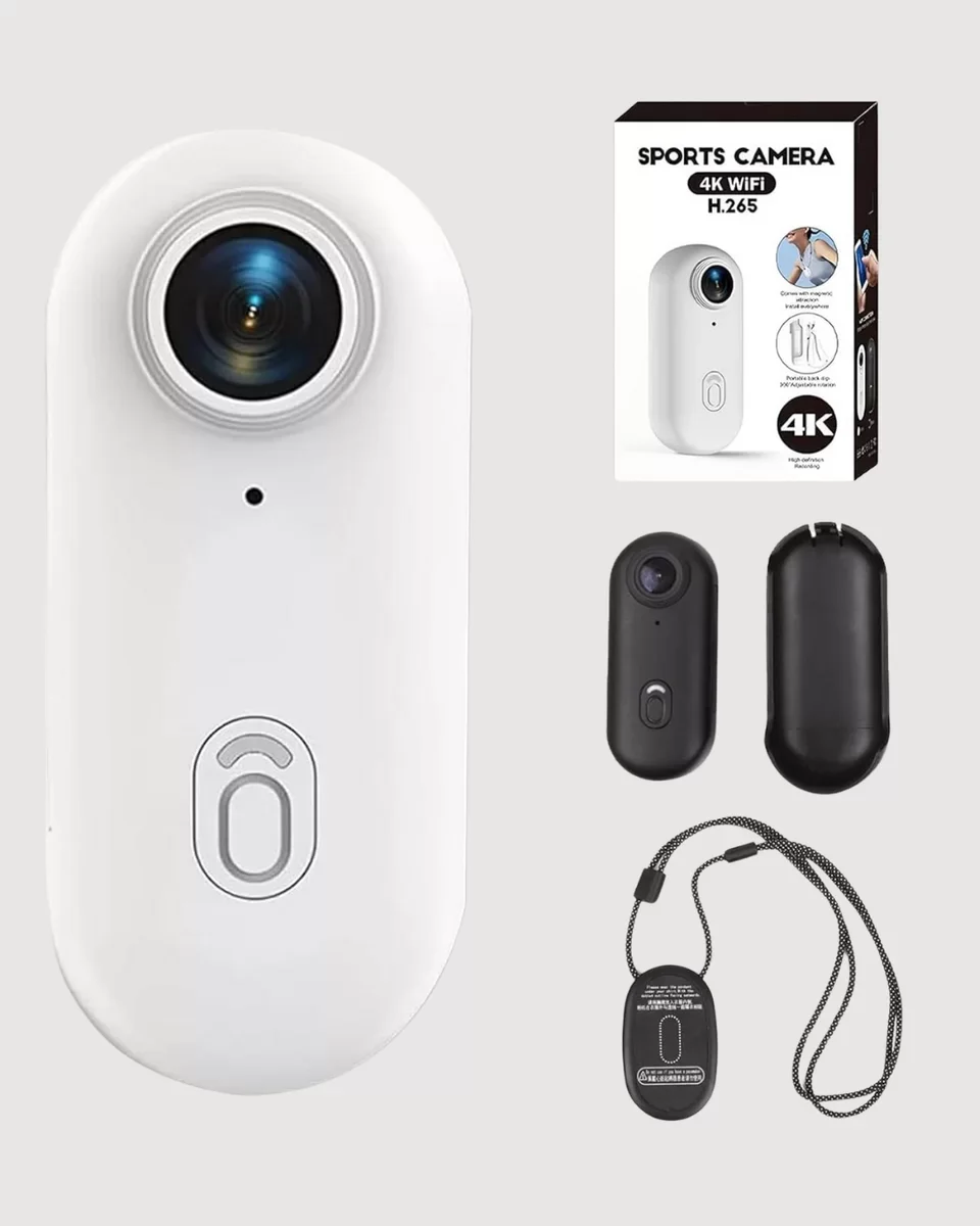 Mini Spor Kamera Full HD IP68 Su Geçirmez - Kablosuz Kısa Video Kaydedici