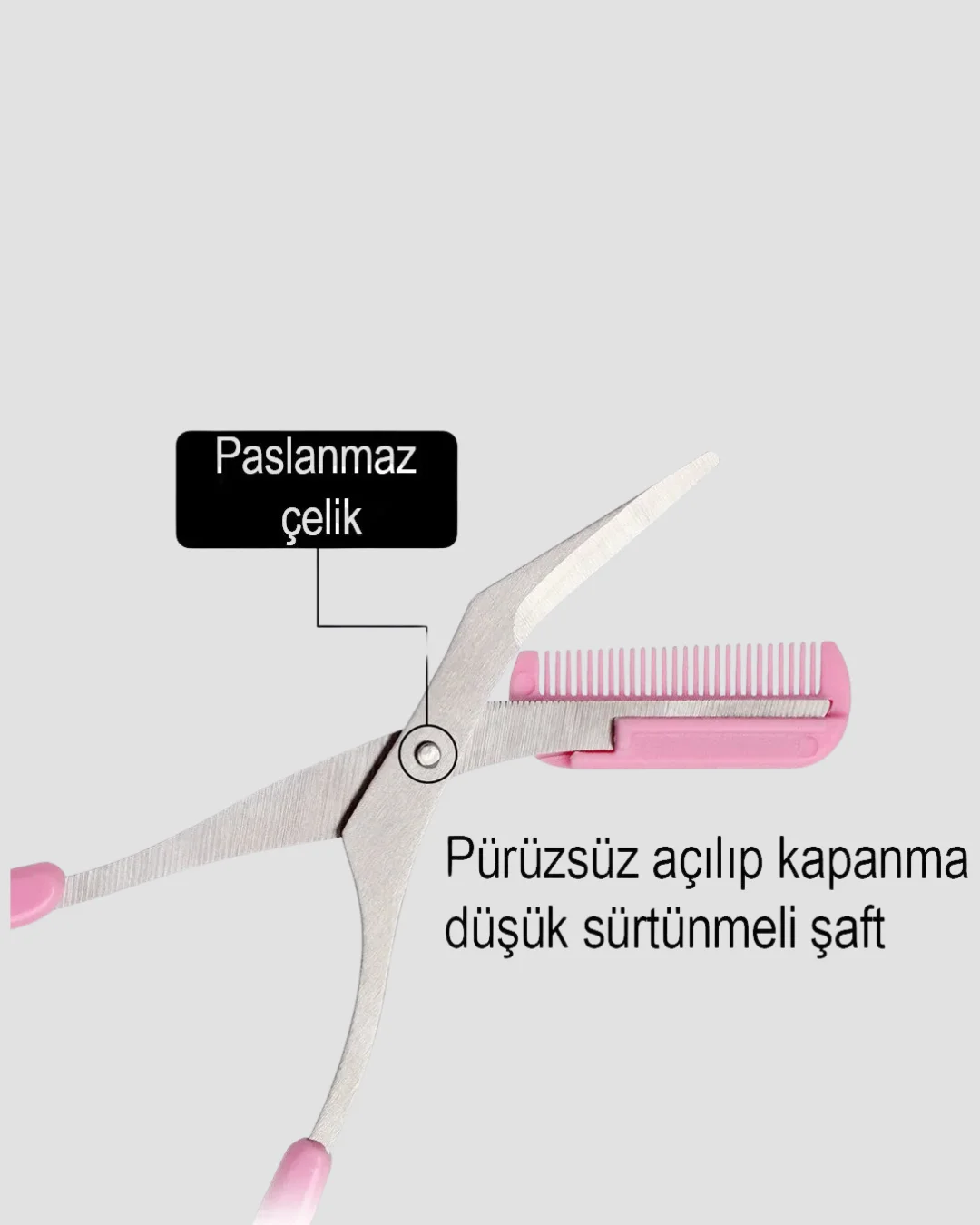 Mini Taraklı Kaş Düzeltici – Hassas Şekillendirme ve Taşınabilir Tasarım