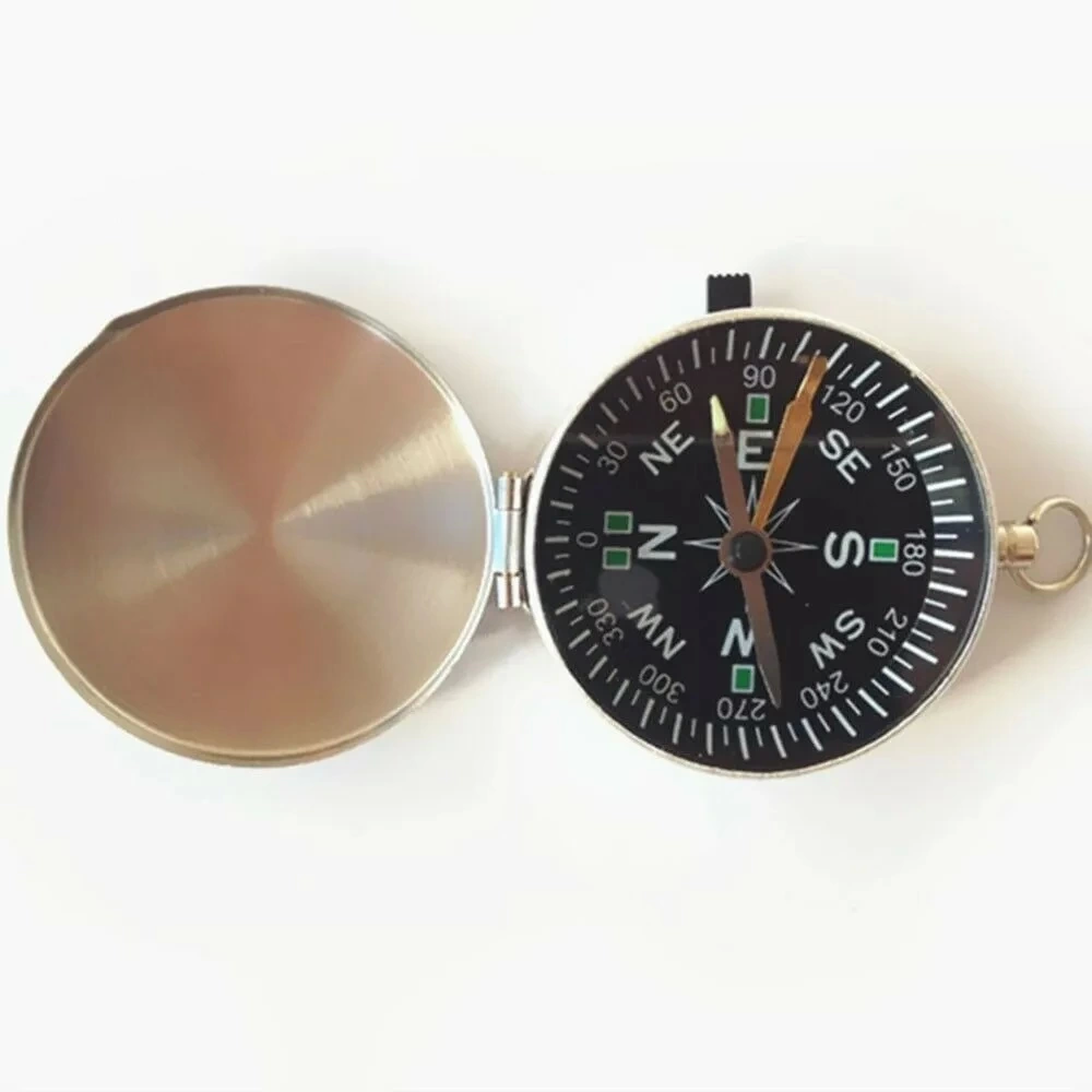 -mini Taşınabilir  Kapaklı Cep Saati Model Alüminyum İğne Kılıtlı