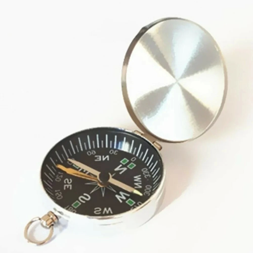 Just Cheap Store Mini Taşınabilir  Kapaklı Cep Saati Model Alüminyum İğne Kılıtlı 