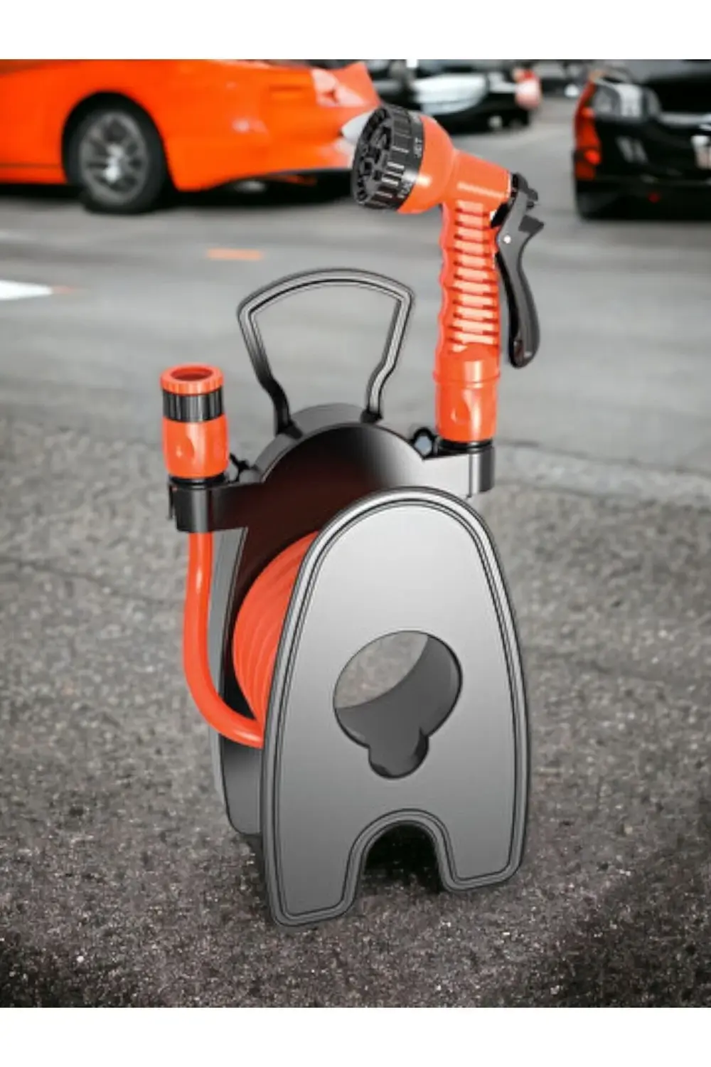 Mini Taşınabilir Hortum Makara Seti - 10 Metre Hortum Makara Sula