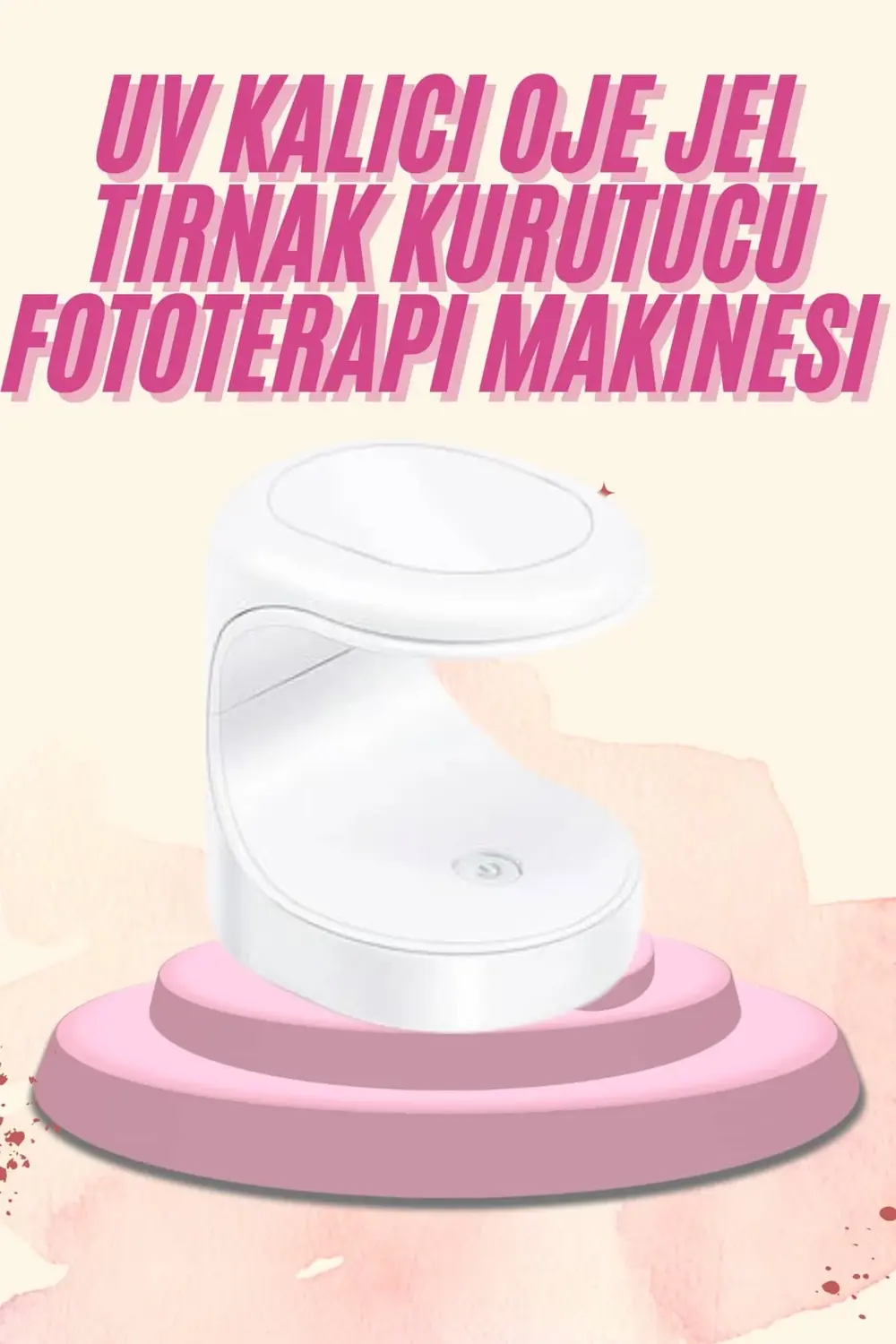 Mini Taşınabilir Kalıcı Oje Jel Tırnak Kurutucu Fototerapi Makine