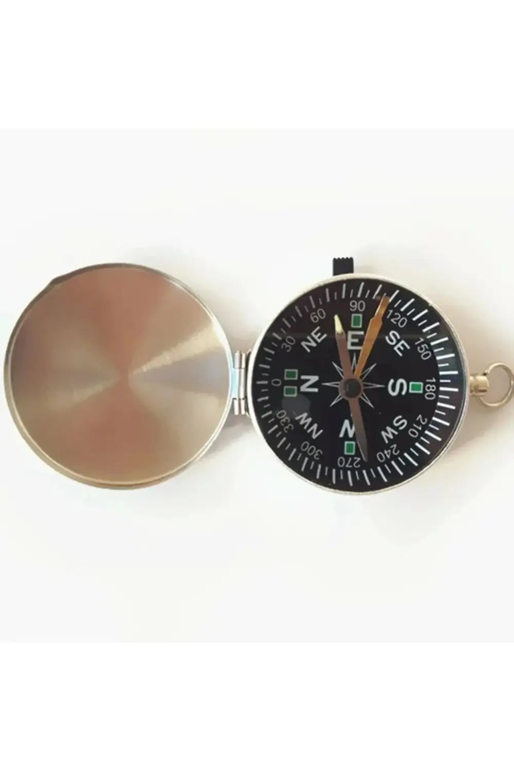 Mini Taşınabilir Kapaklı Cep Saati Model Alüminyum İğne Kılıtlı P