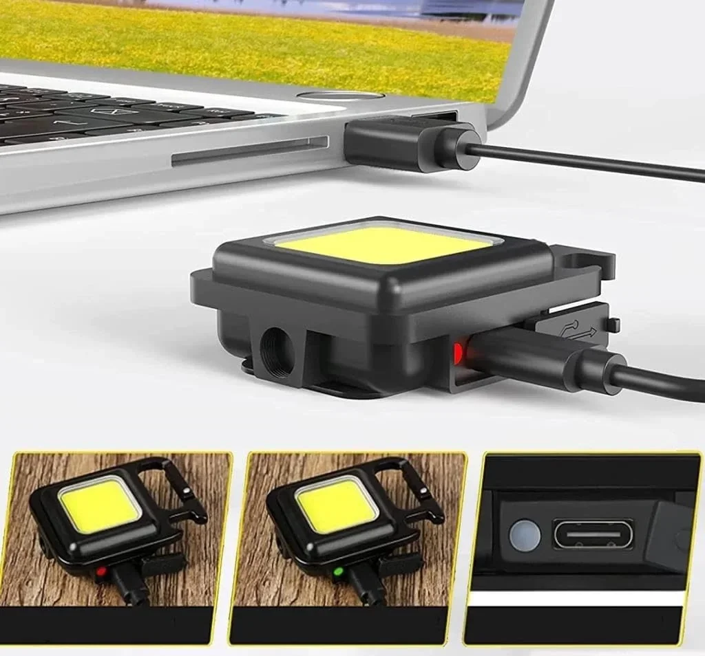 Mini Taşınabilir Led Çok Fonksiyonlu Fener Çok Renkli