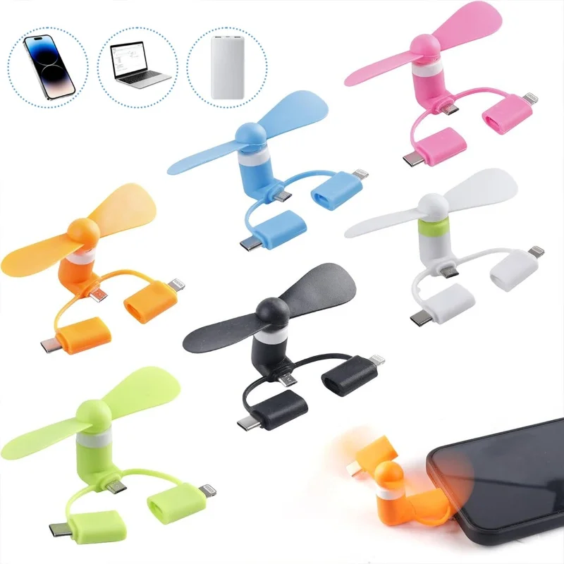 Mini Telefon Fanı - Lightning - Type-C - Micro USB Girişli - Sessiz Fiyatı, Yorumları ve Özellikleri