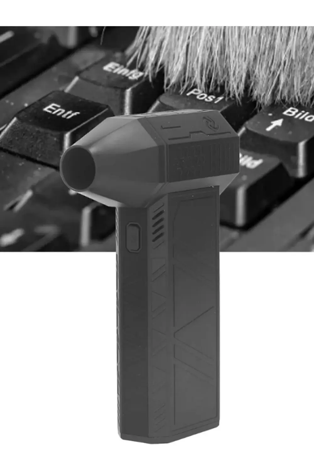 Mini Turbo Jet Fan (PLASTİK GÖVDE) , Mangal Üfleme, Araç Içi Temi