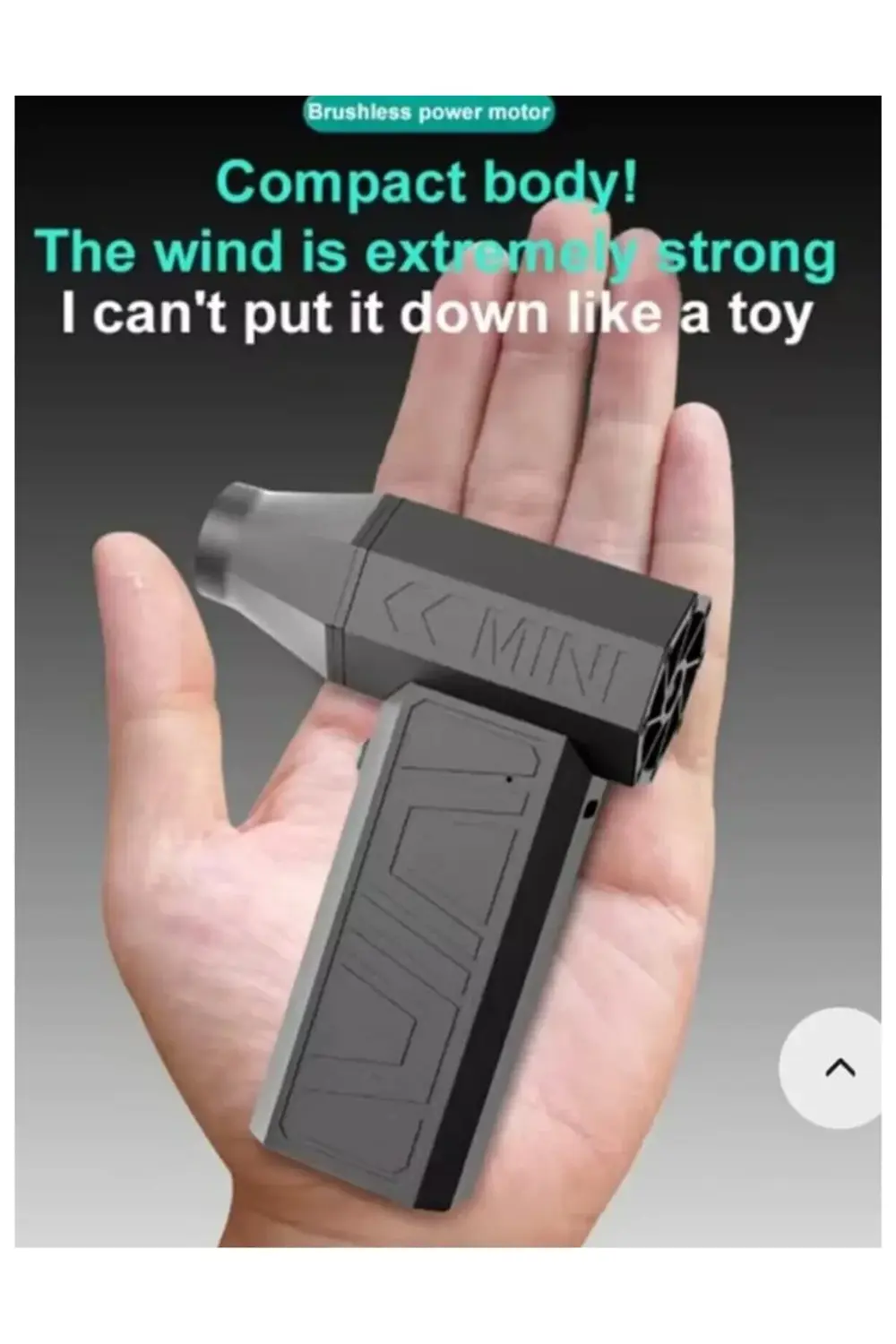 Mini Turbo Jet Fan Turbo Şiddetli Fan 130000rpm Yüksek Hızlı Güçl