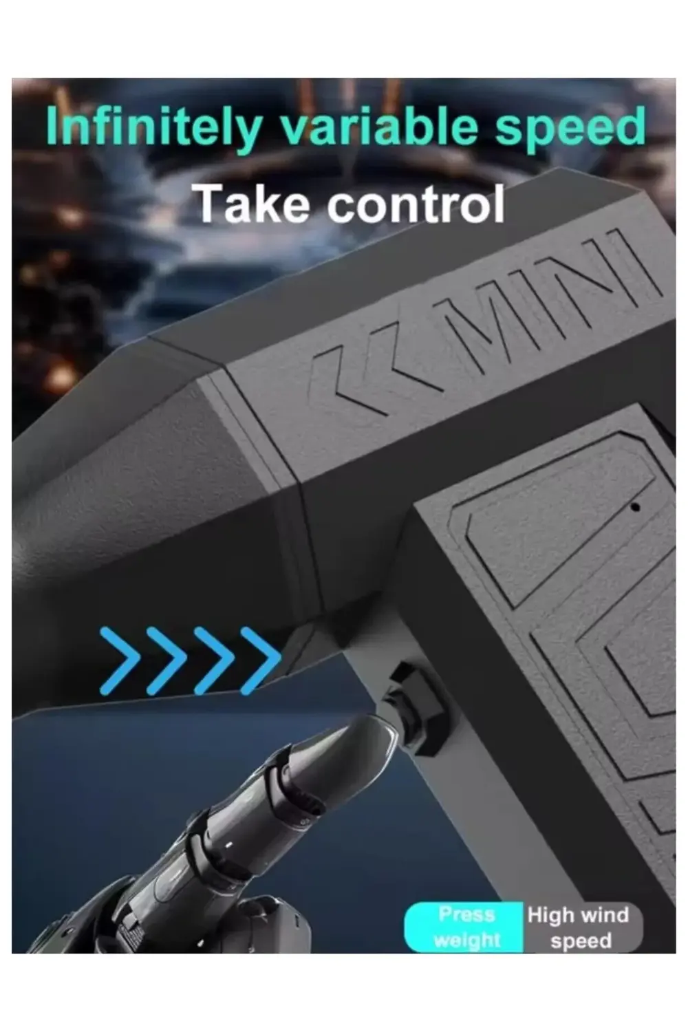 Mini Turbo Jet Fan Turbo Şiddetli Fan 130000rpm Yüksek Hızlı Güçl